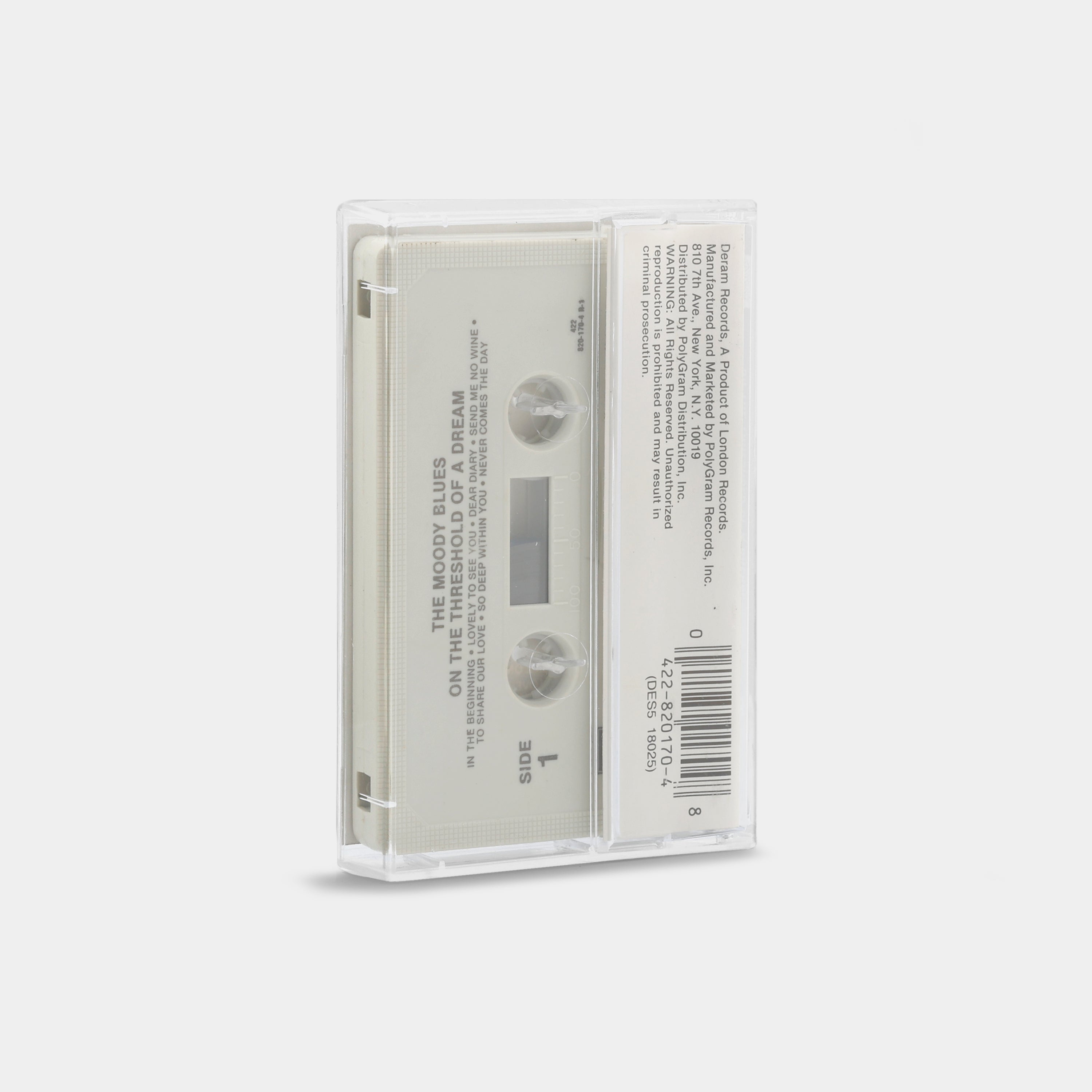 The Moody Blues - On The Threshold Of A Dream Cassette Tape