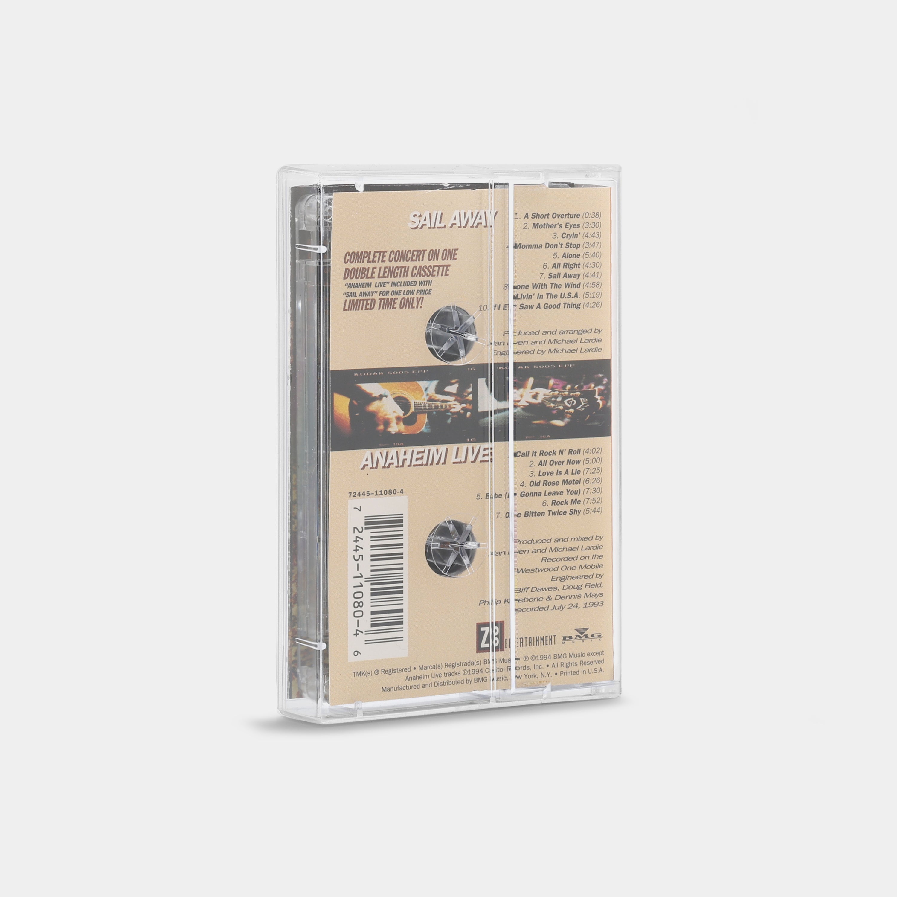 Great White - Sail Away / Anaheim Live Cassette Tape