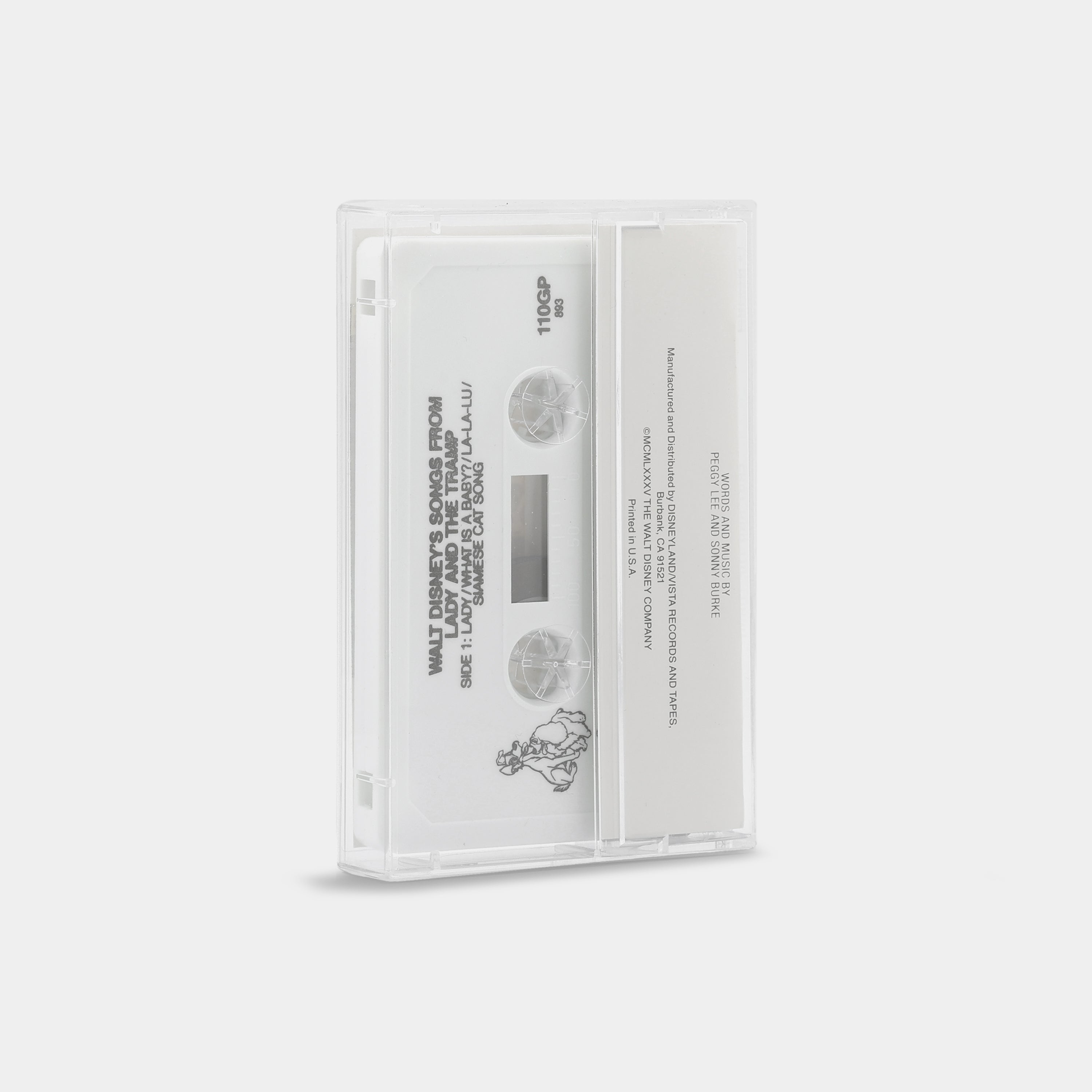 Walt Disney’s Songs From Lady And The Tramp Cassette Tape