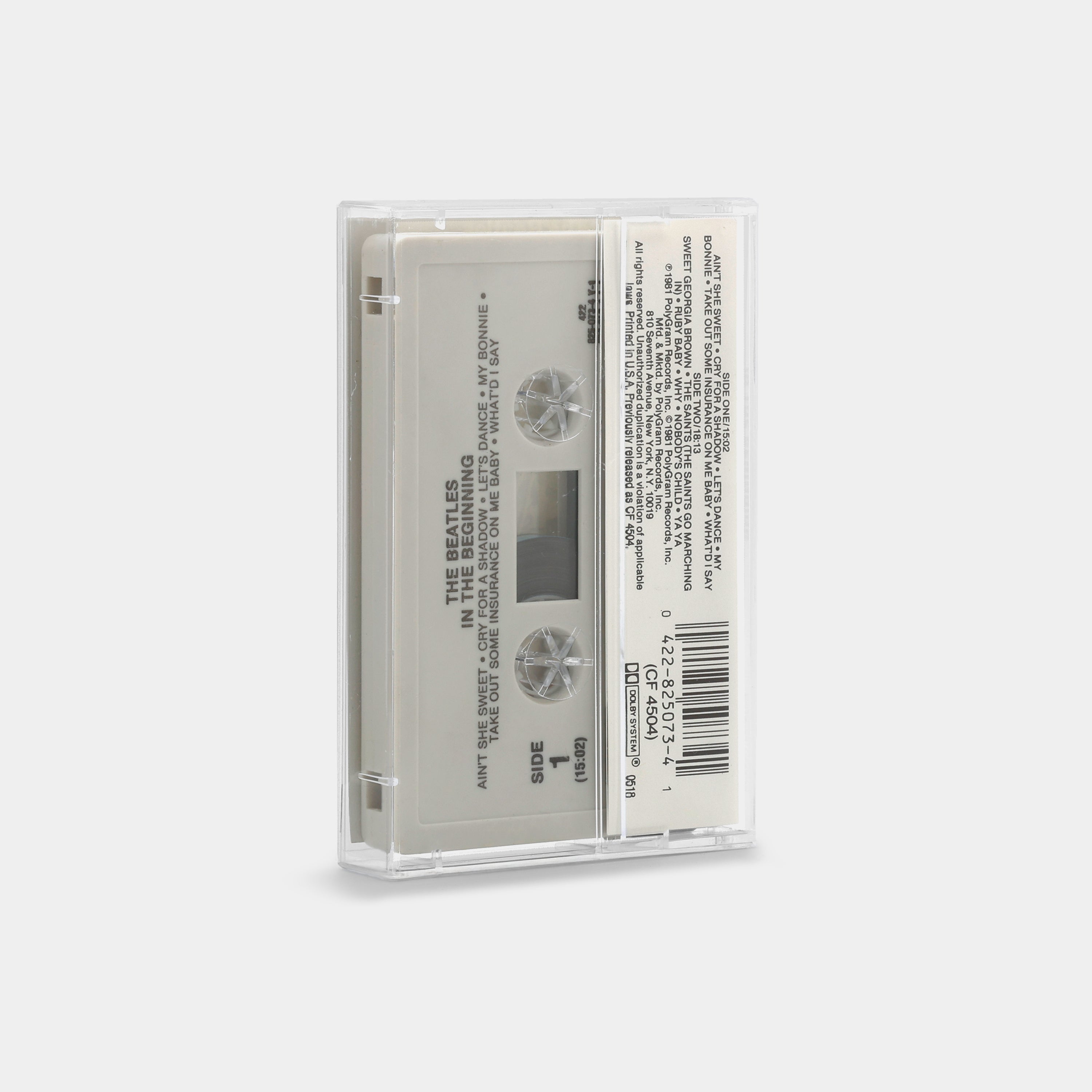 Beatles - In The Beginning (Featuring Tony Sheridan) Cassette Tape