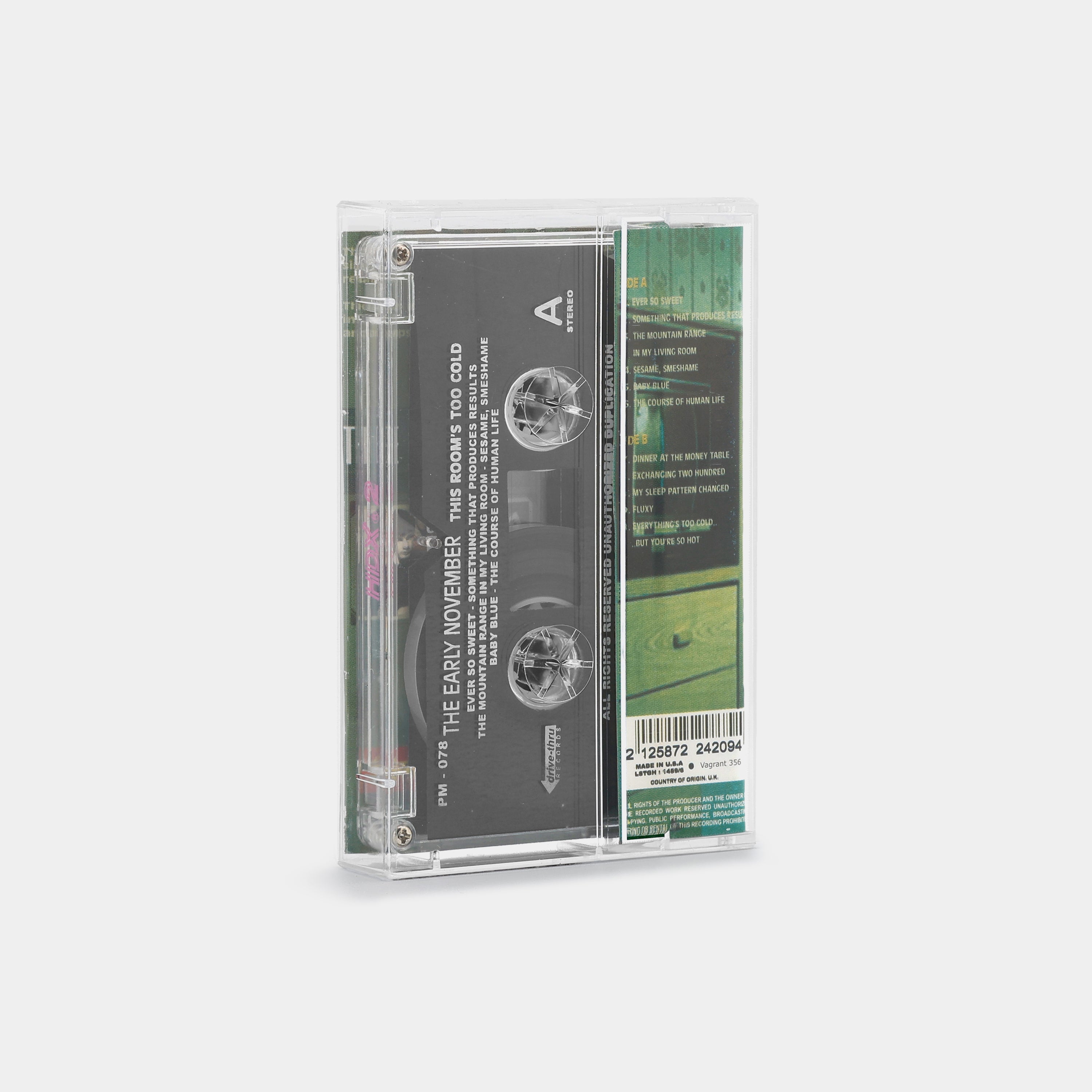 The Early November - The Rooms Too Cold Cassette Tape