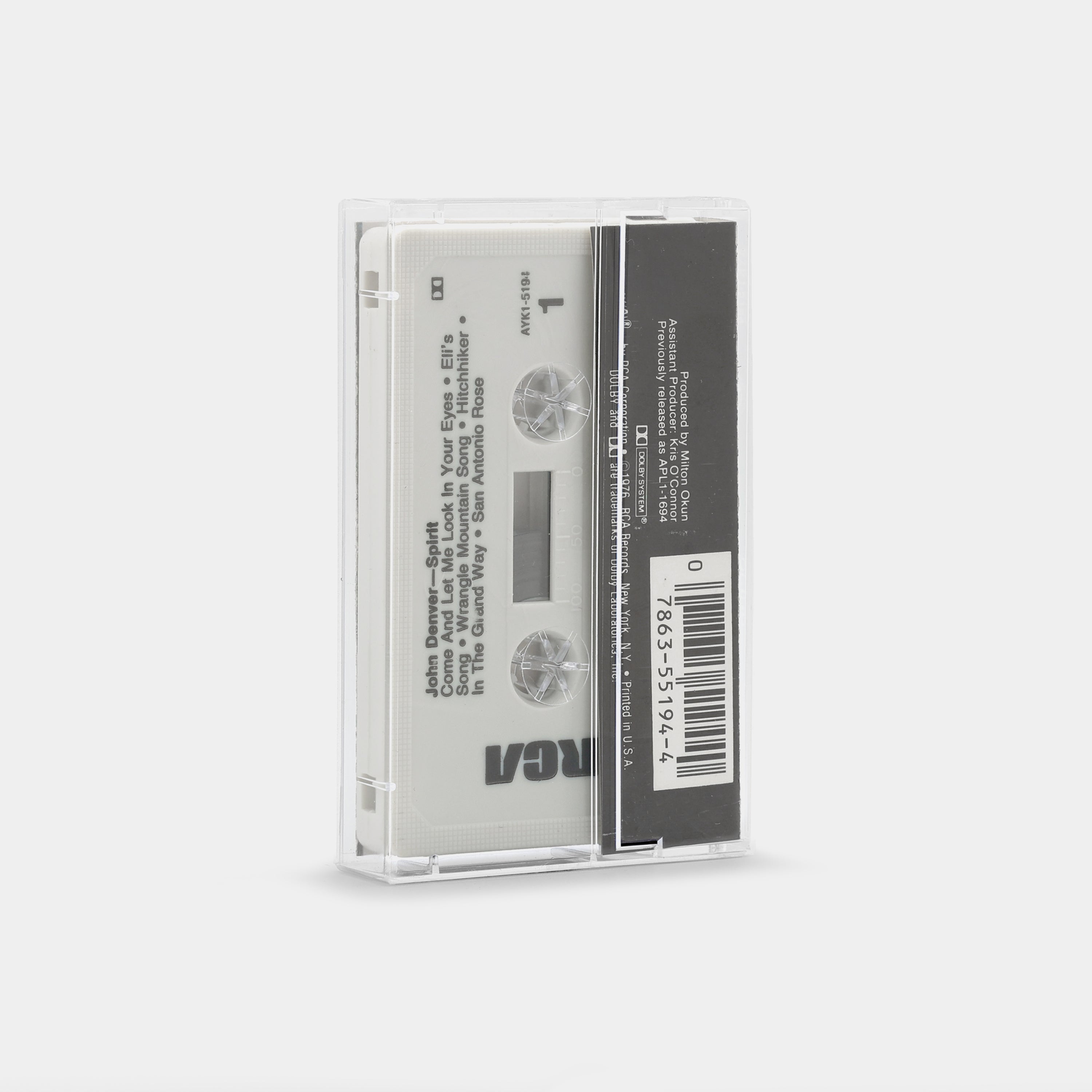 John Denver - Spirit Cassette Tape