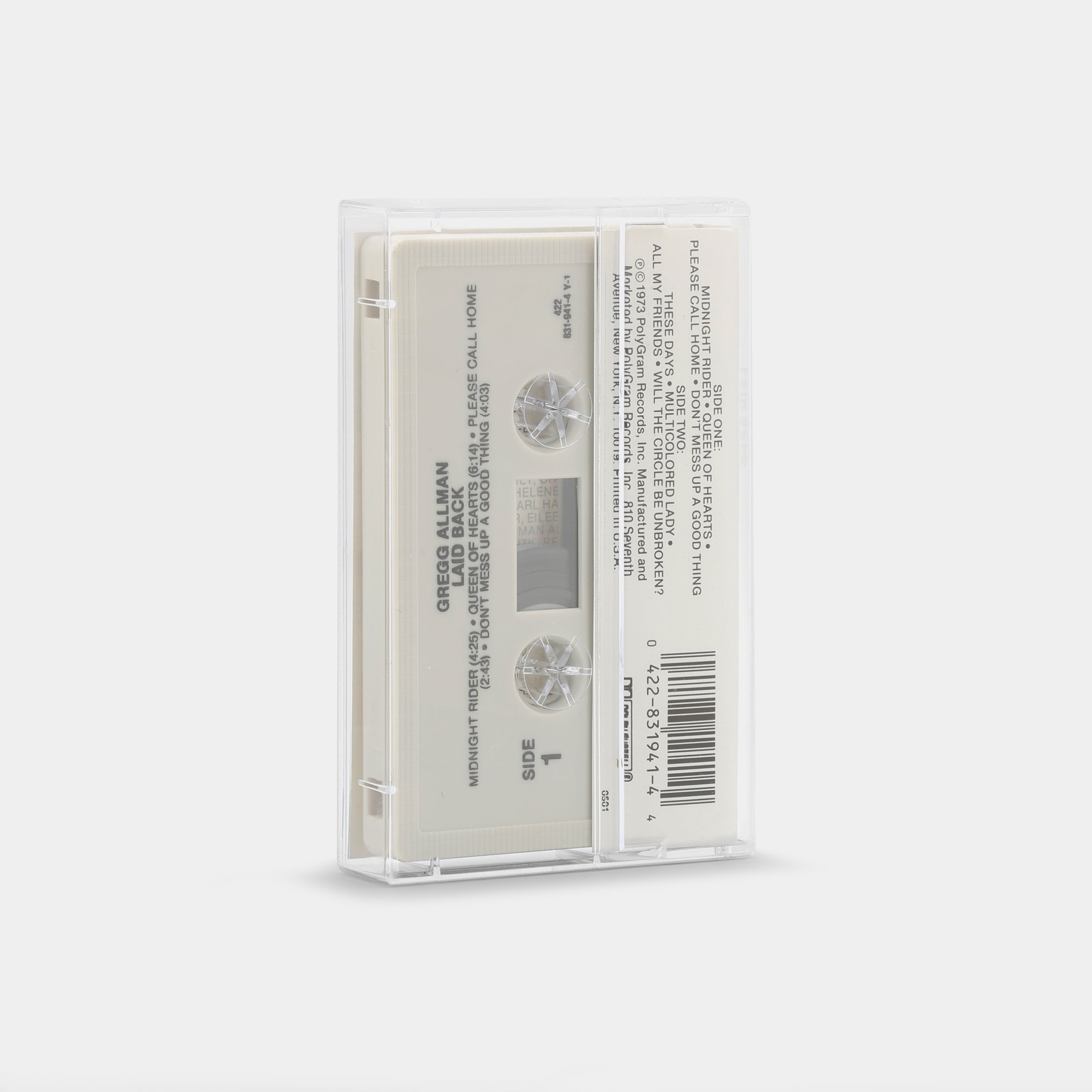 Gregg Allman - Laid Back Cassette Tape