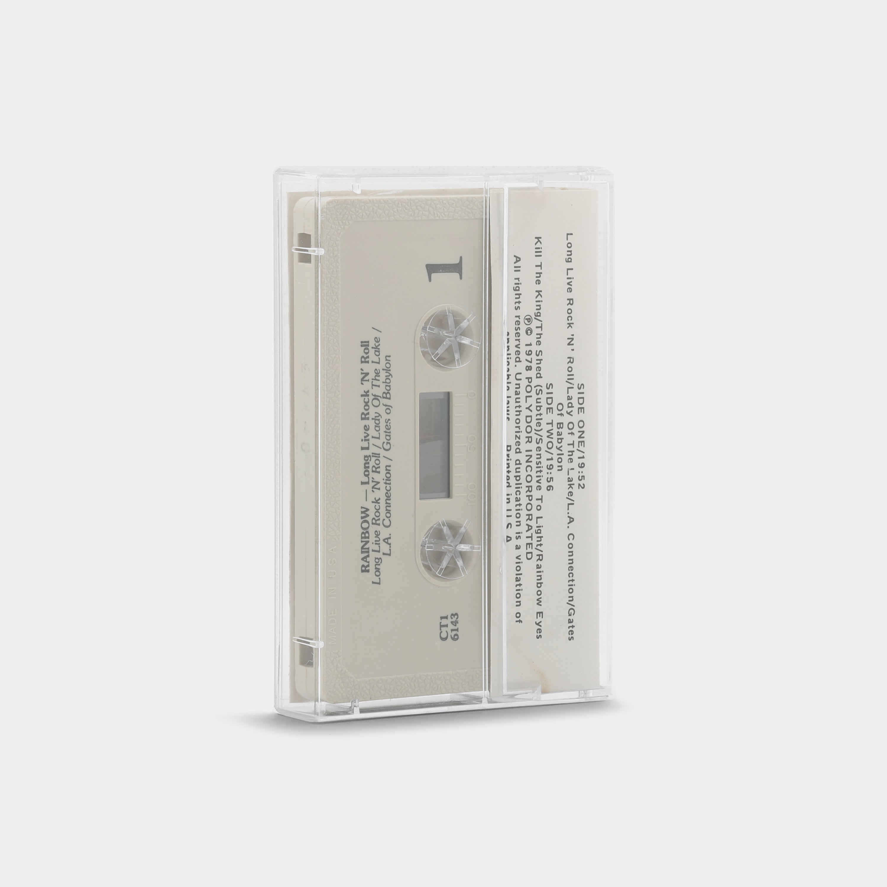 Rainbow - Long Live Rock ’N’ Roll Cassette Tape