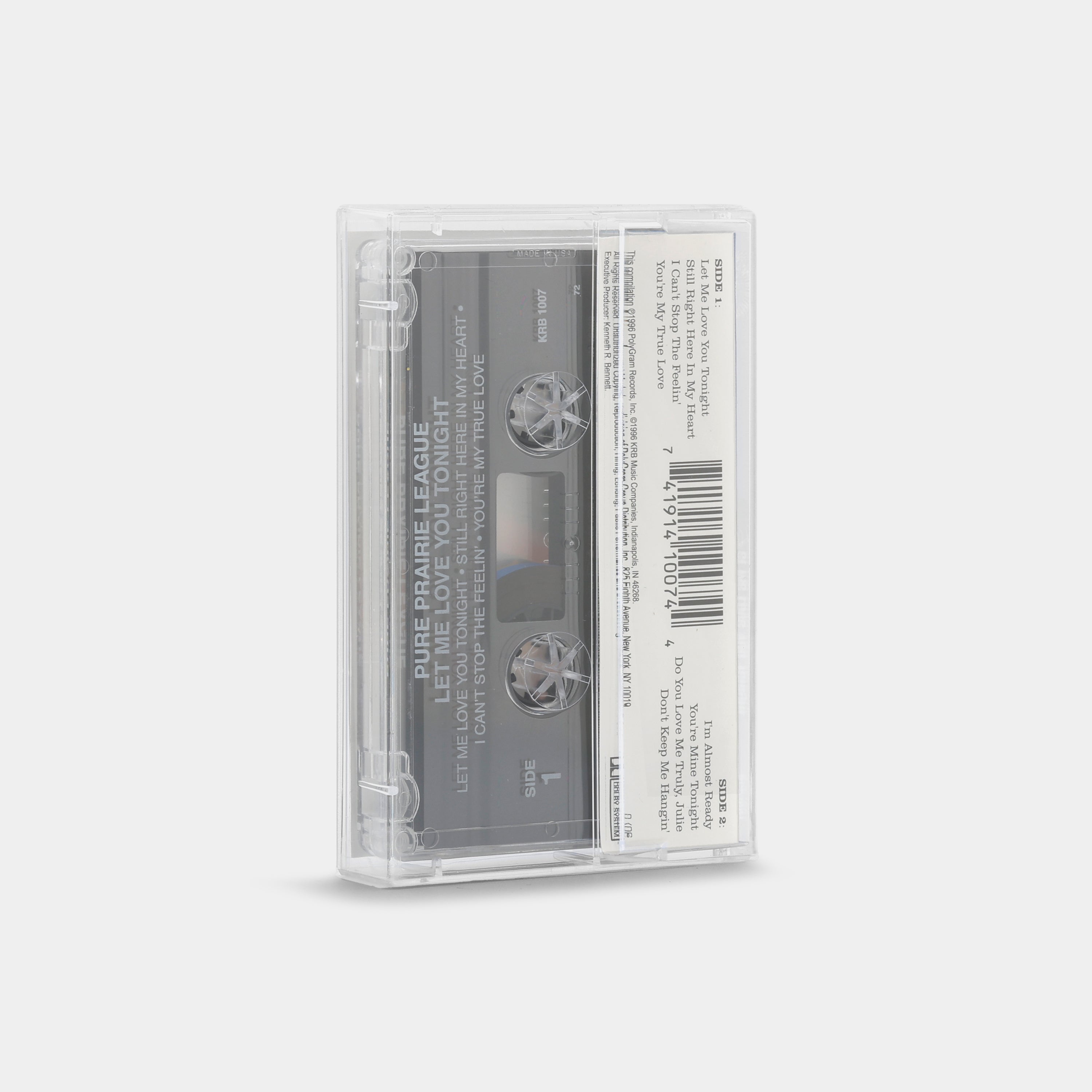 Pure Prairie League - Let Me Love You Tonight Cassette Tape