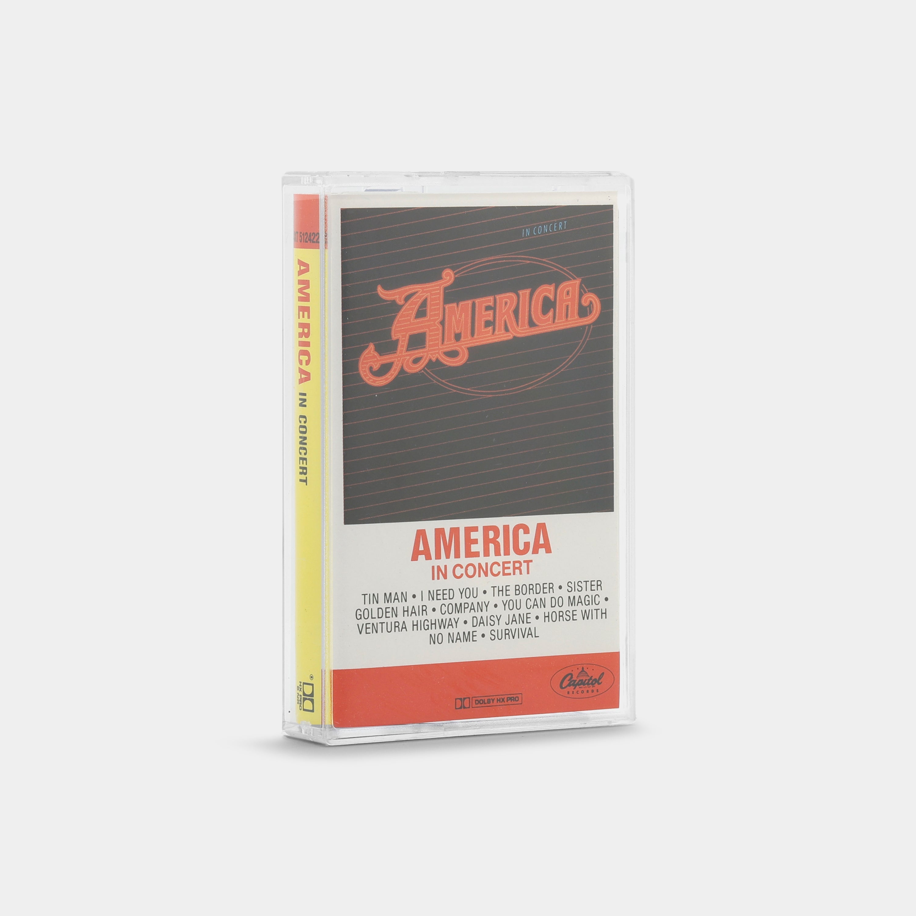 America - America In Concert Cassette Tape