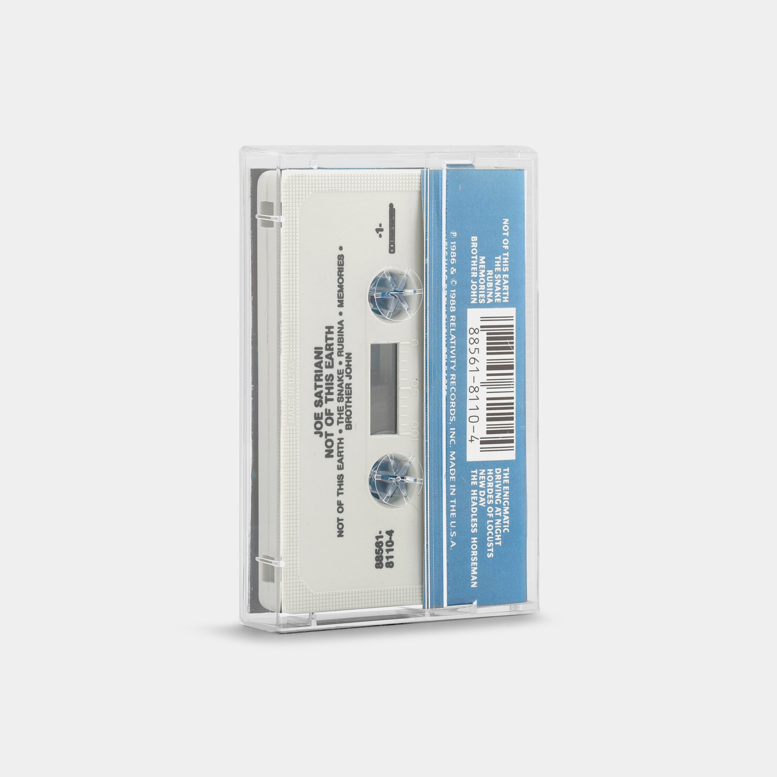 Joe Satriani - Not Of This Earth Cassette Tape