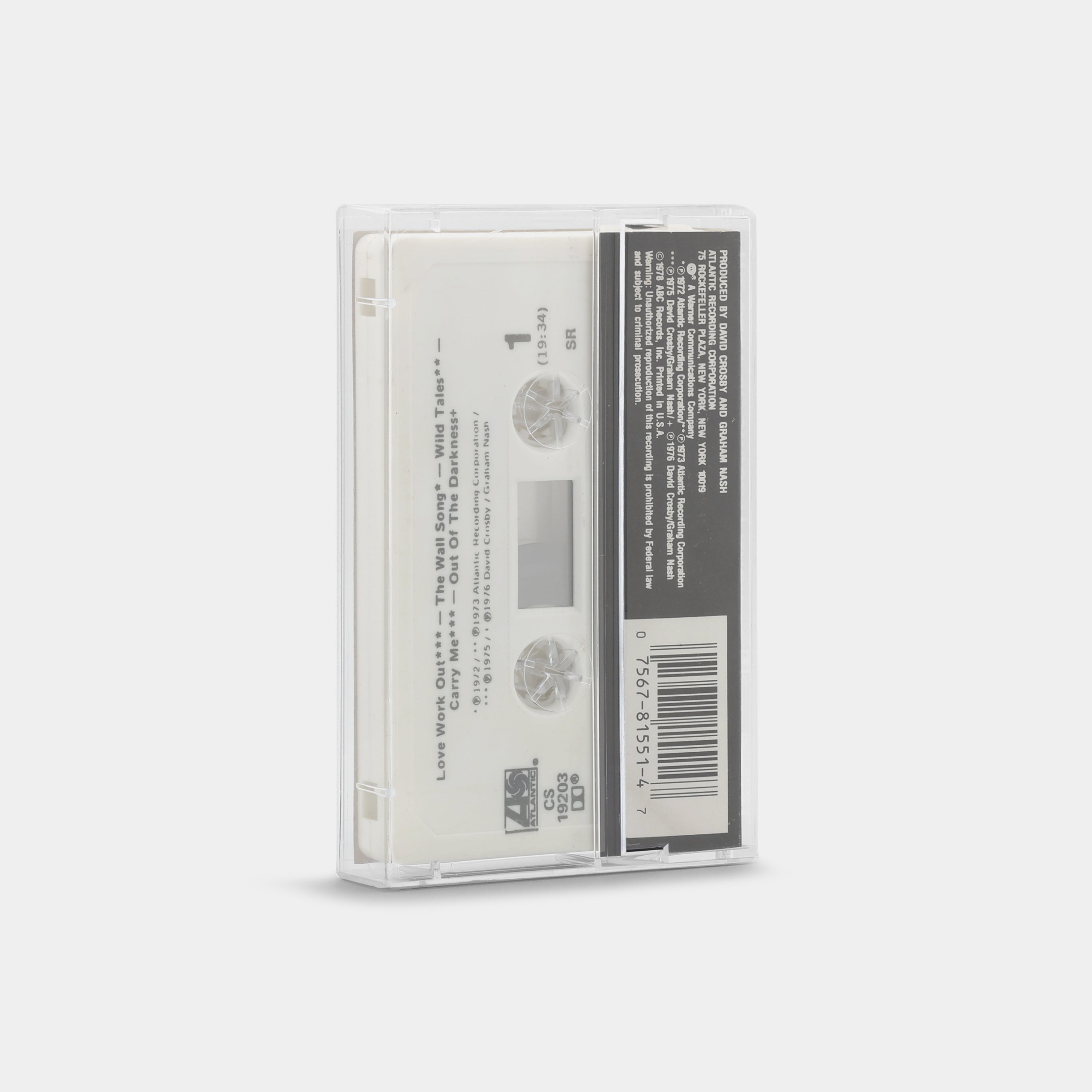 Crosby-Nash - The Best Of David Crosby and Graham Nash Cassette Tape