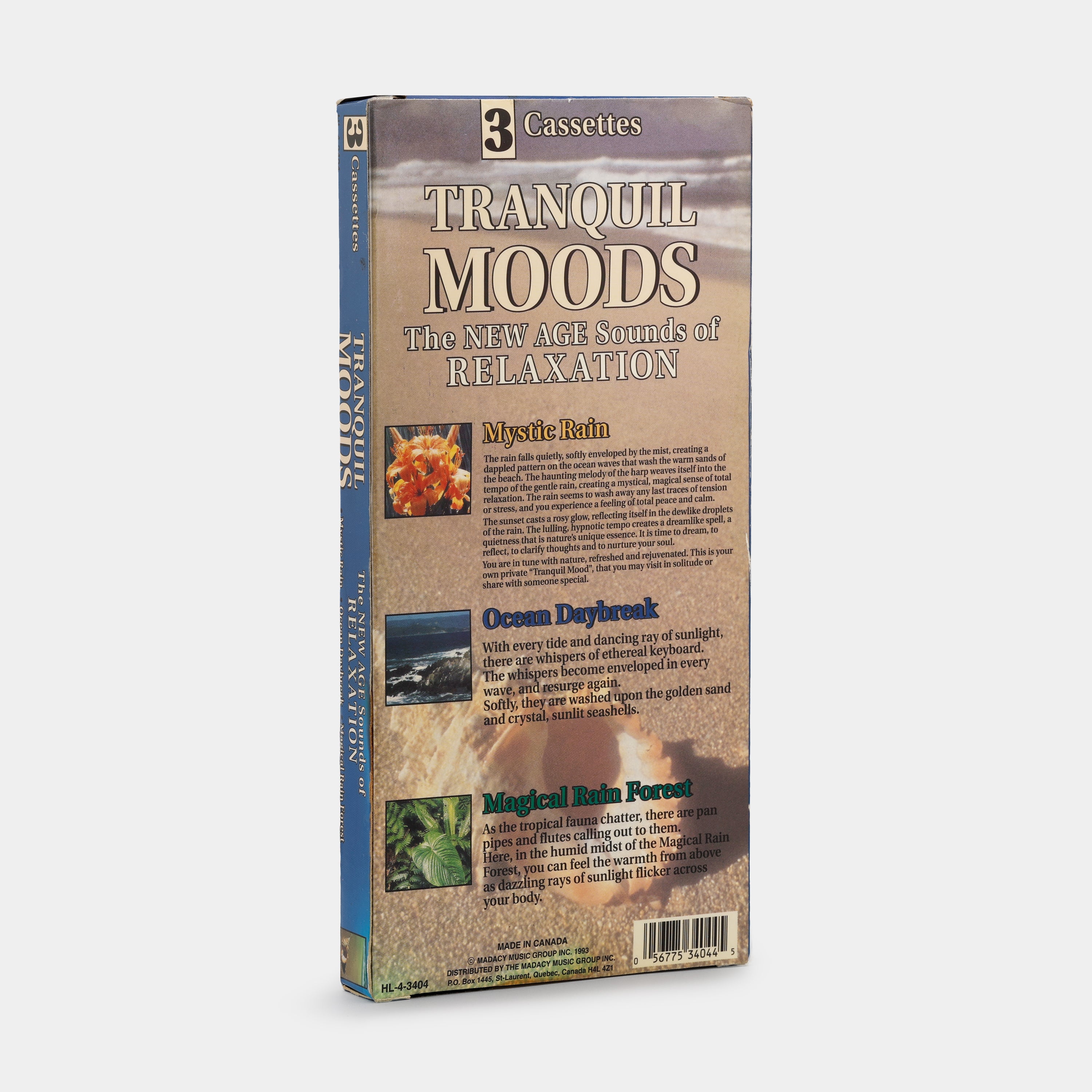Tranquil Moods: Mystic Rain, Ocean Daybreak, Magical Rain Forest Cassette Tape Set