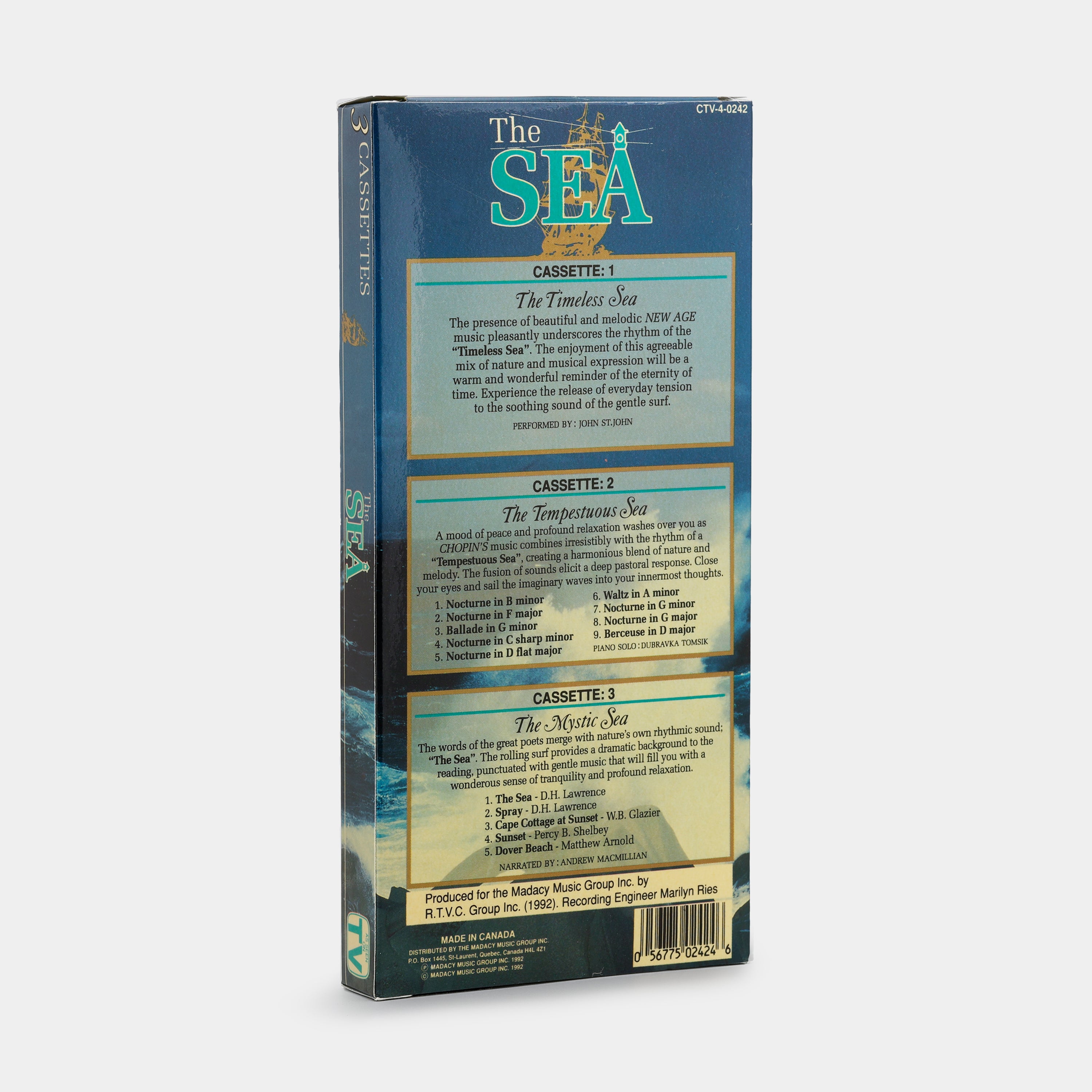The Sea: The Timeless Sea, The Tempestuous Sea, The Mystic Sea Cassette Tape Set