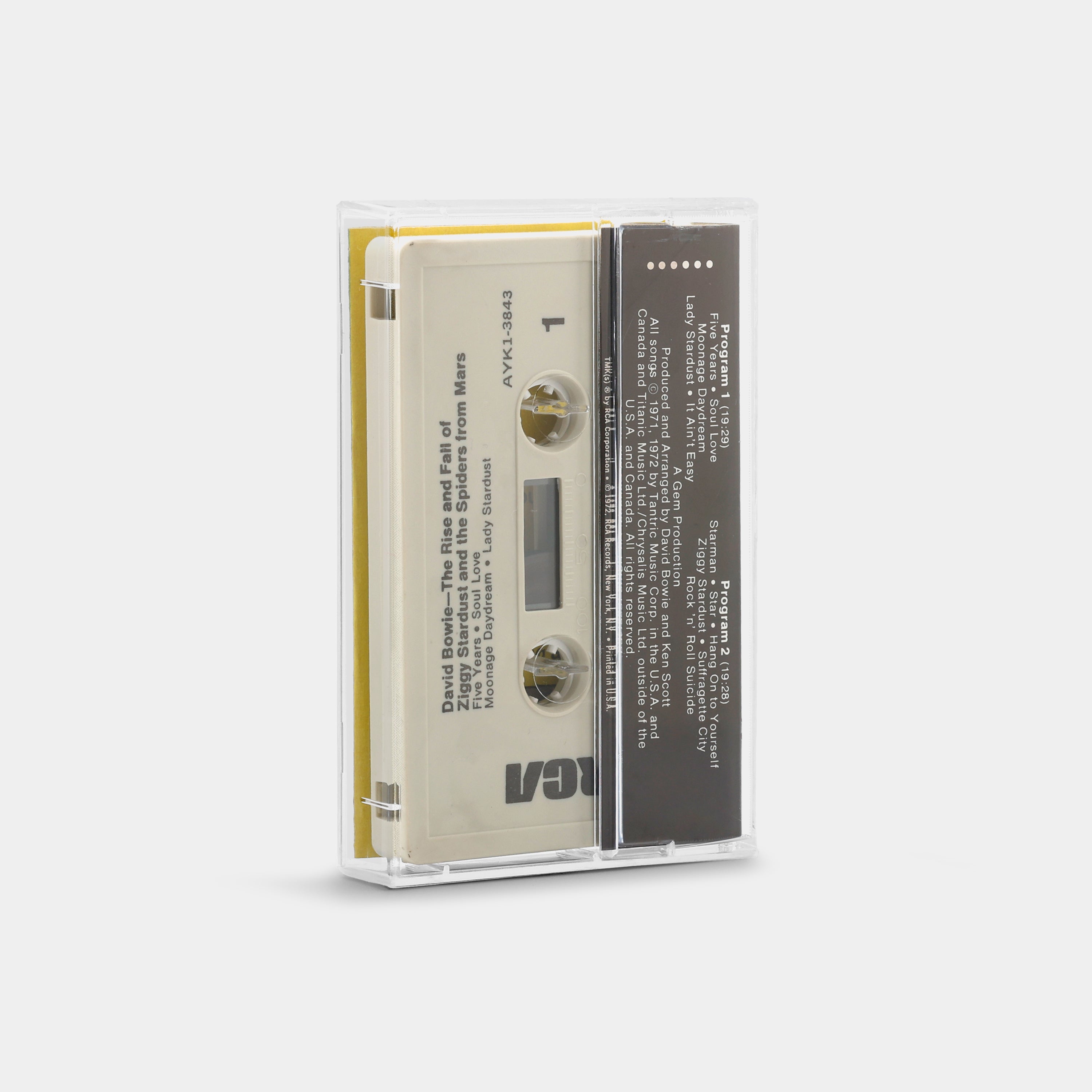 David Bowie - The Rise And Fall Of Ziggy Stardust And The Spiders From Mars Cassette Tape