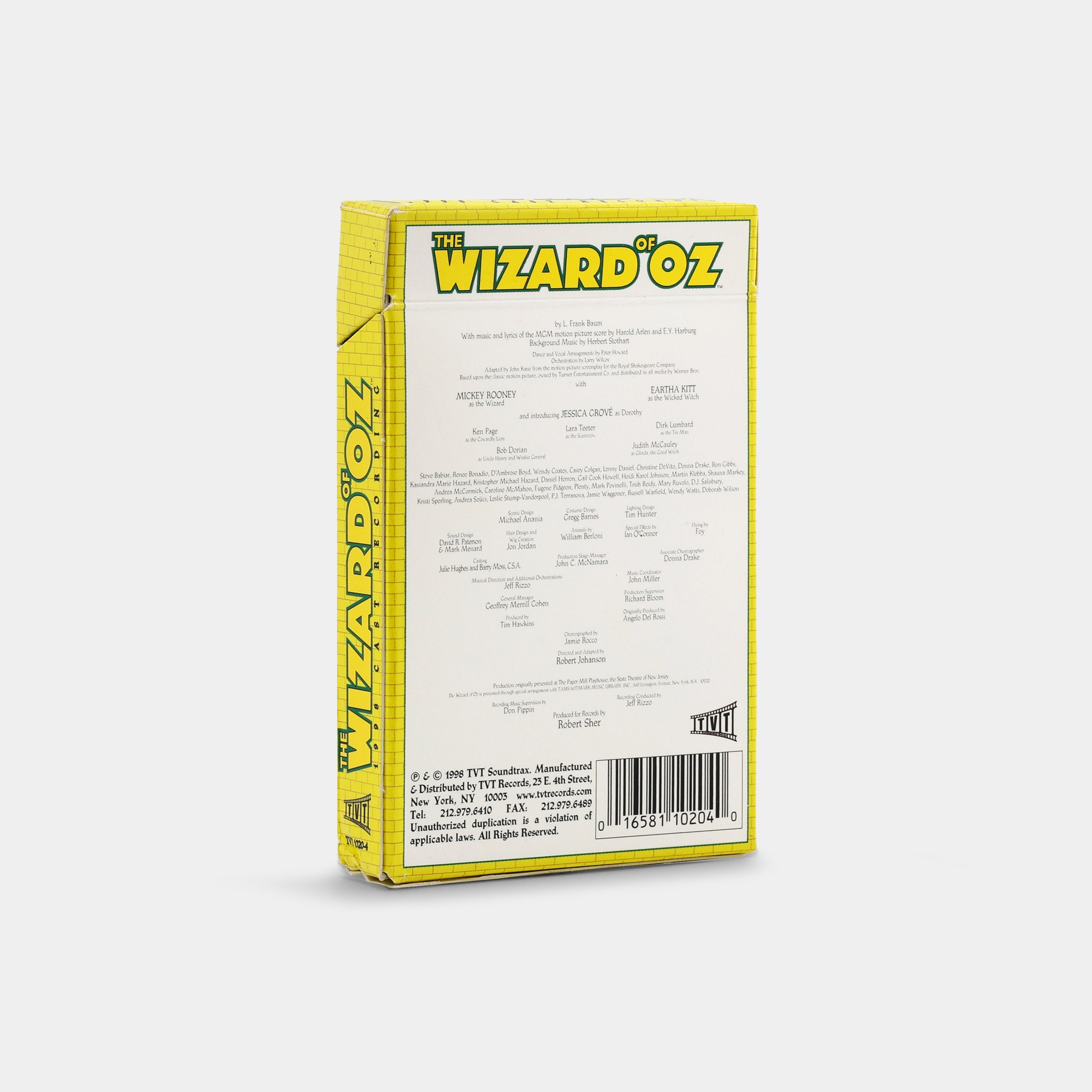 The Wizard Of Oz (1998 Cast Recording) Cassette Tape