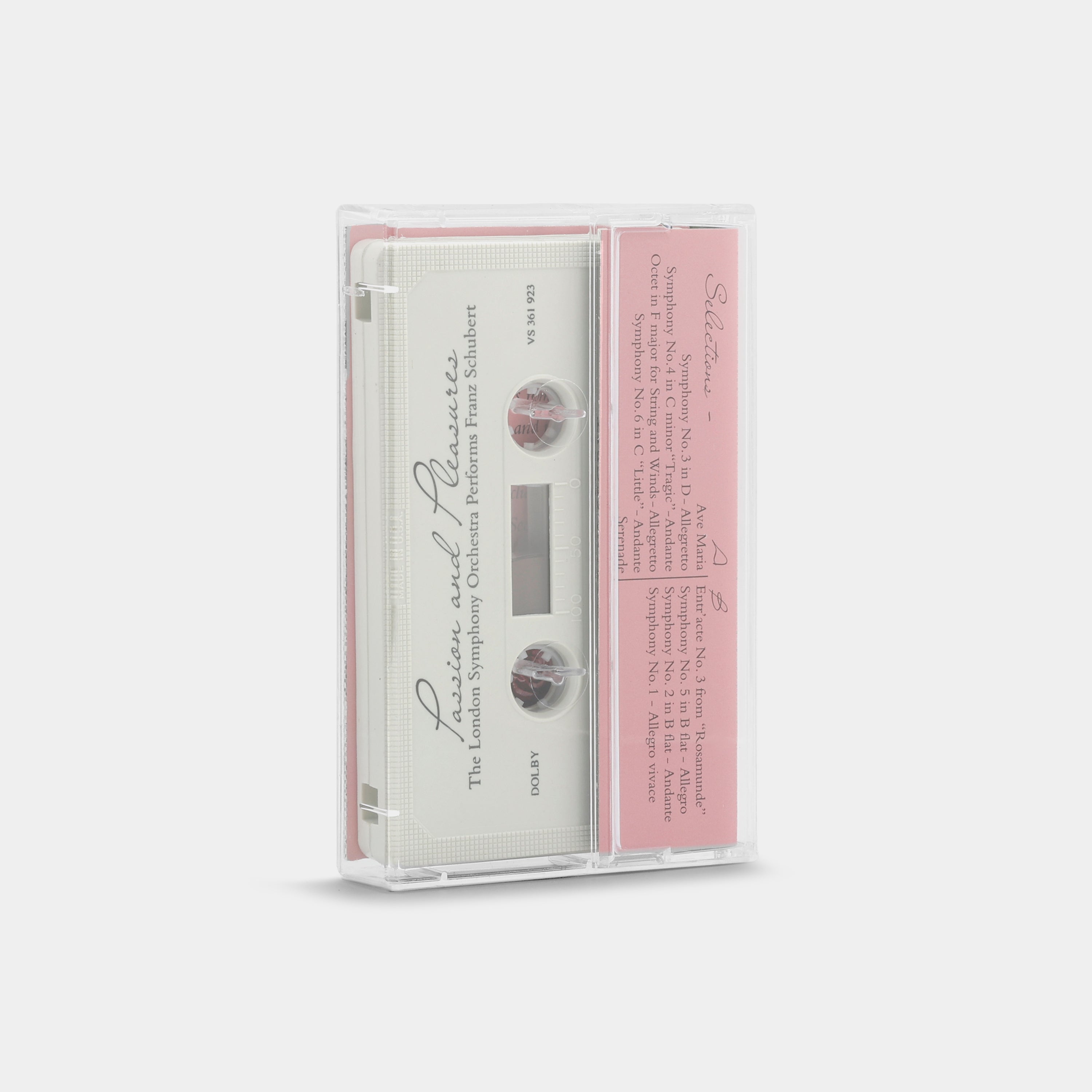 Victoria's Secret - Passion And Pleasures (The London Symphony Orchestra Performs Franz Schubert Works) Cassette Tape