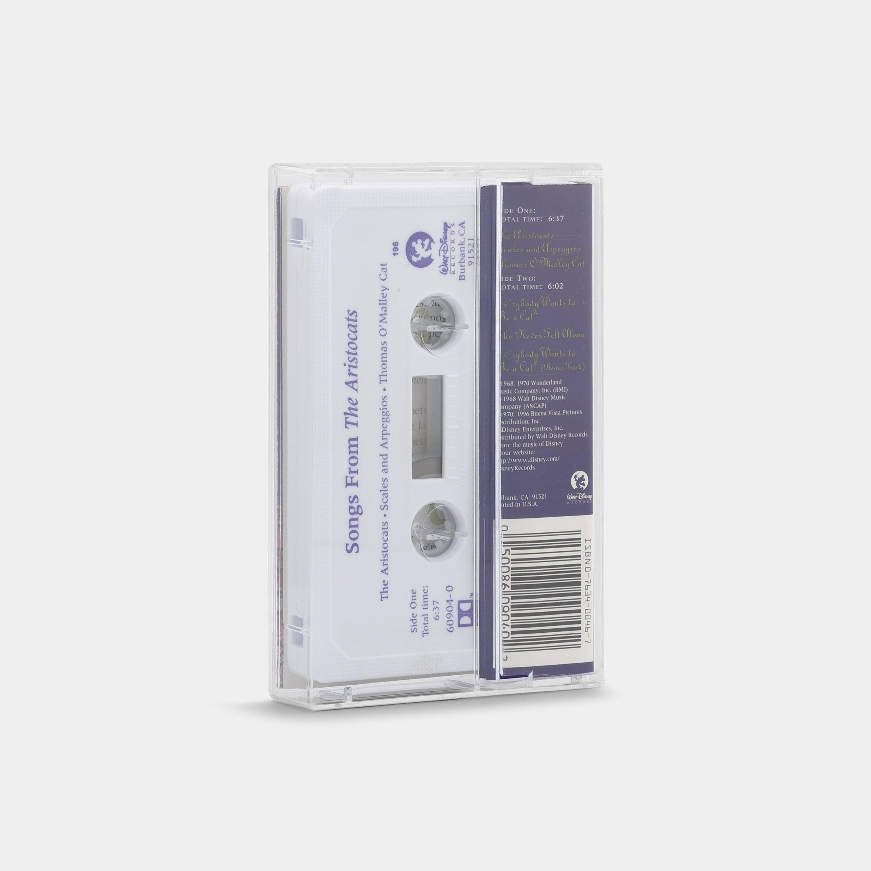 Songs From The Aristocats Cassette Tape