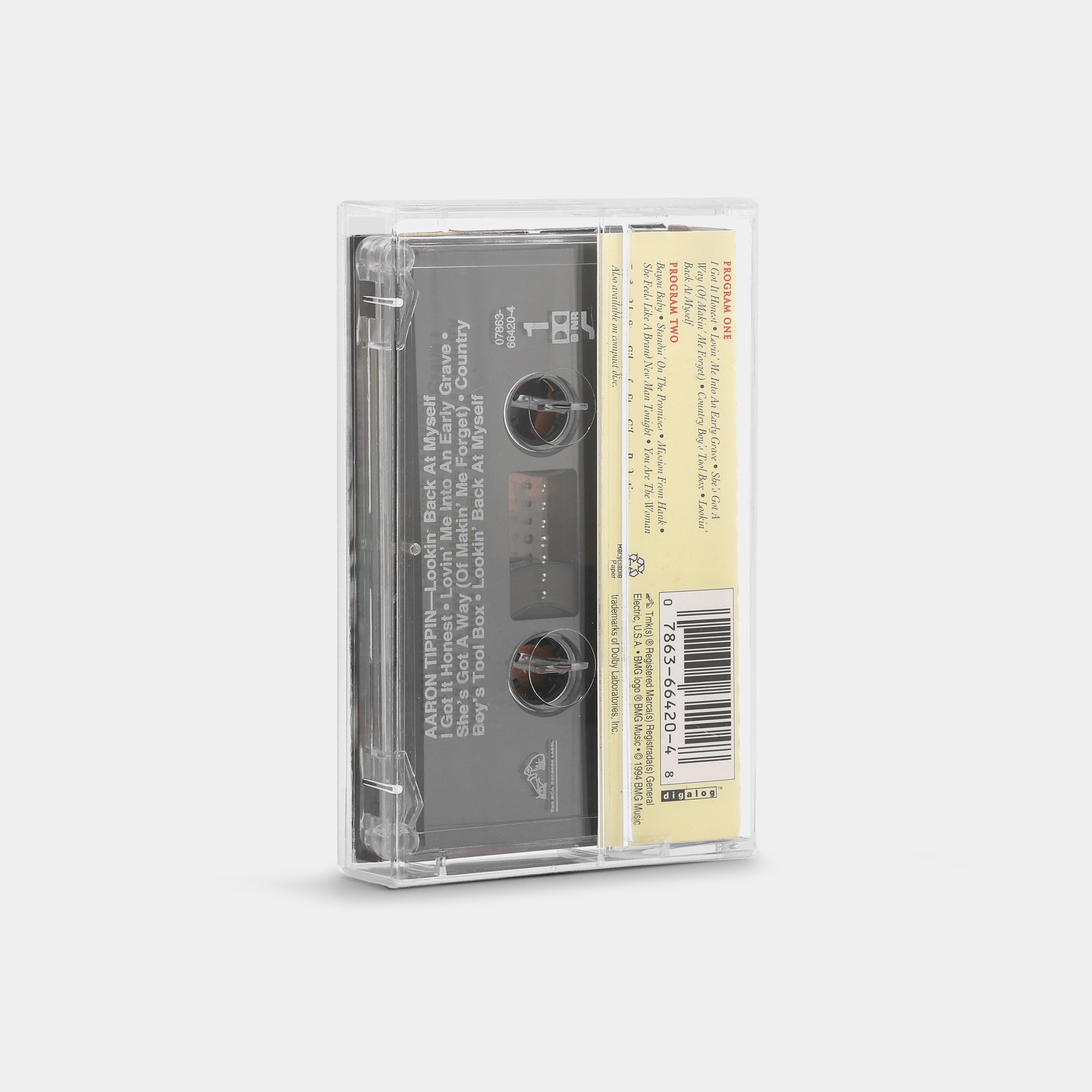Aaron Tippin - Lookin' Back At Myself Cassette Tape