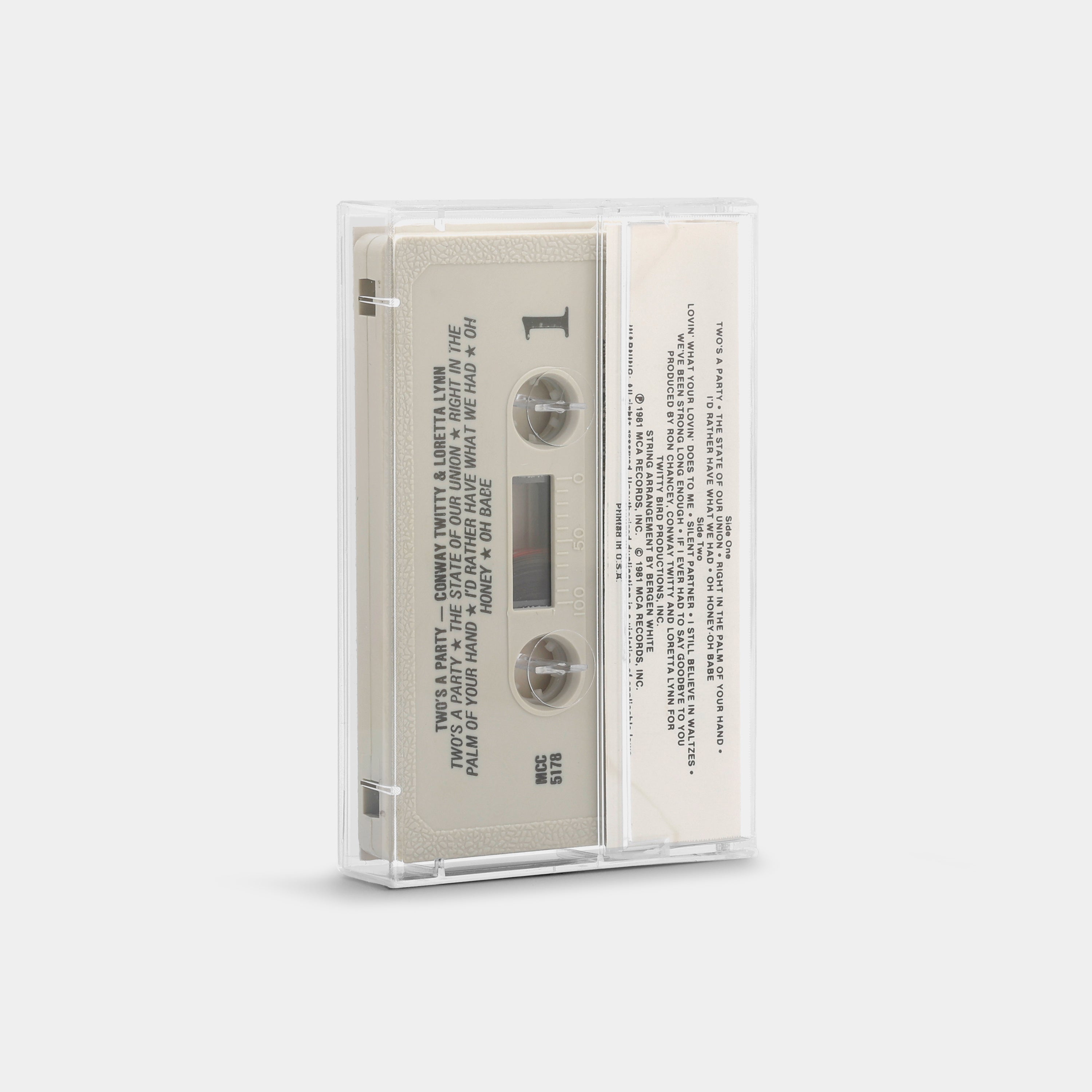Conway Twitty & Loretta Lynn - Two's A Party Cassette Tape