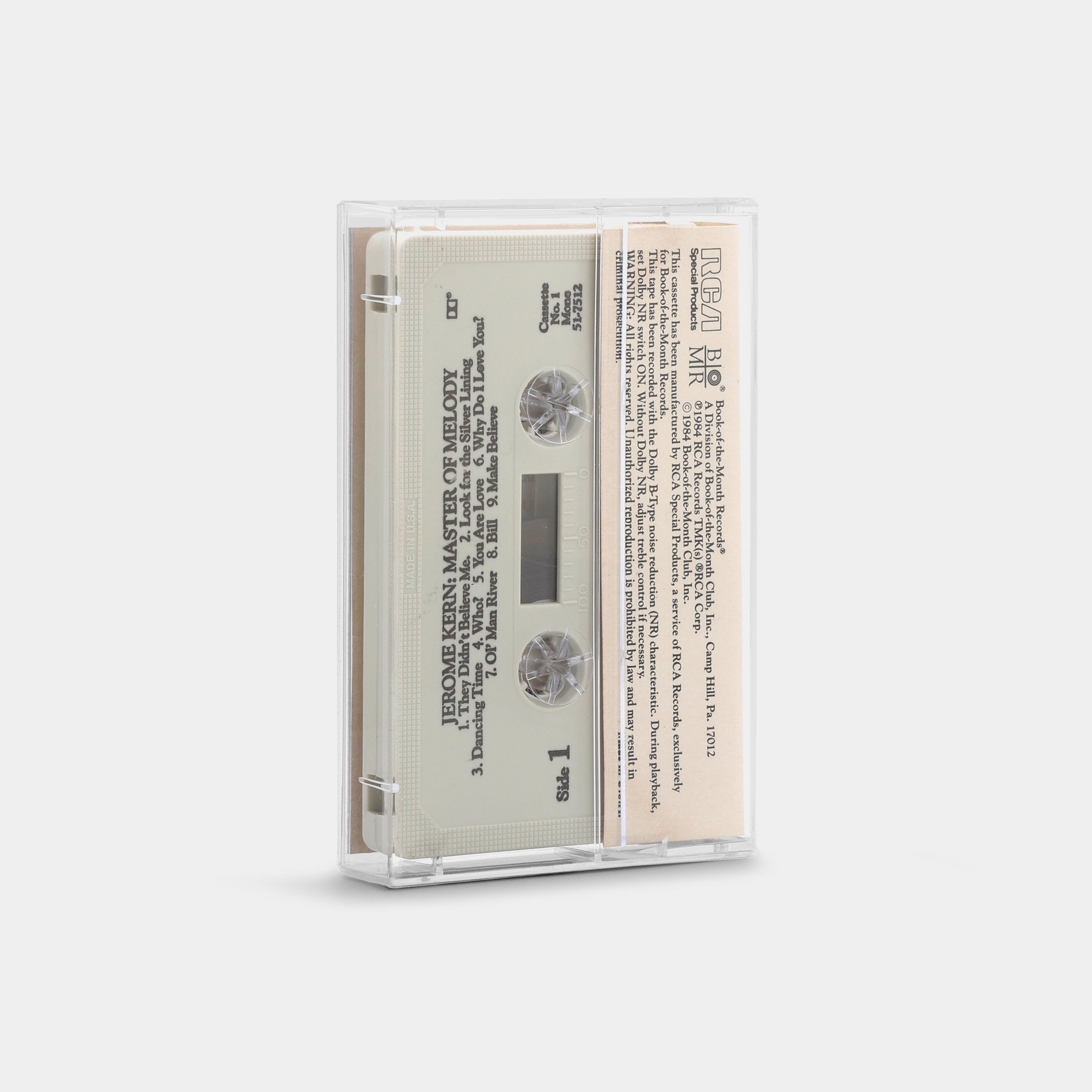 Jerome Kern: Master Of Melody Cassette Tape