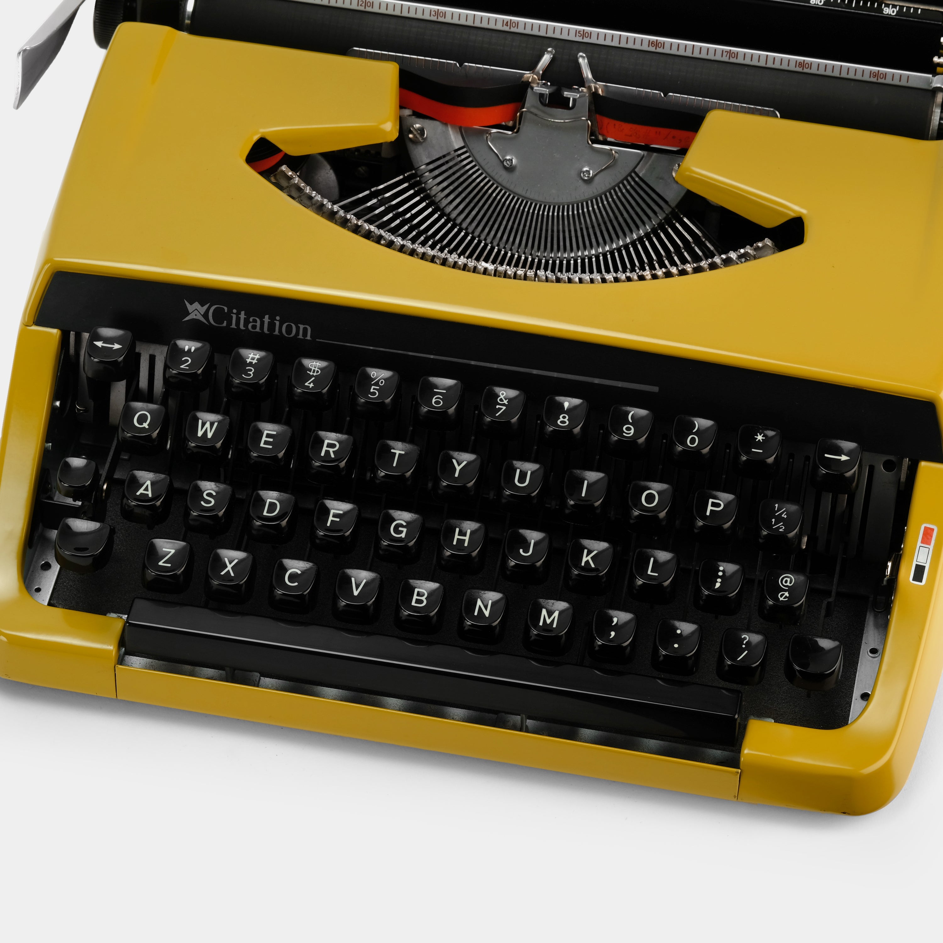 Brother Citation Yellow Manual Typewriter and Case