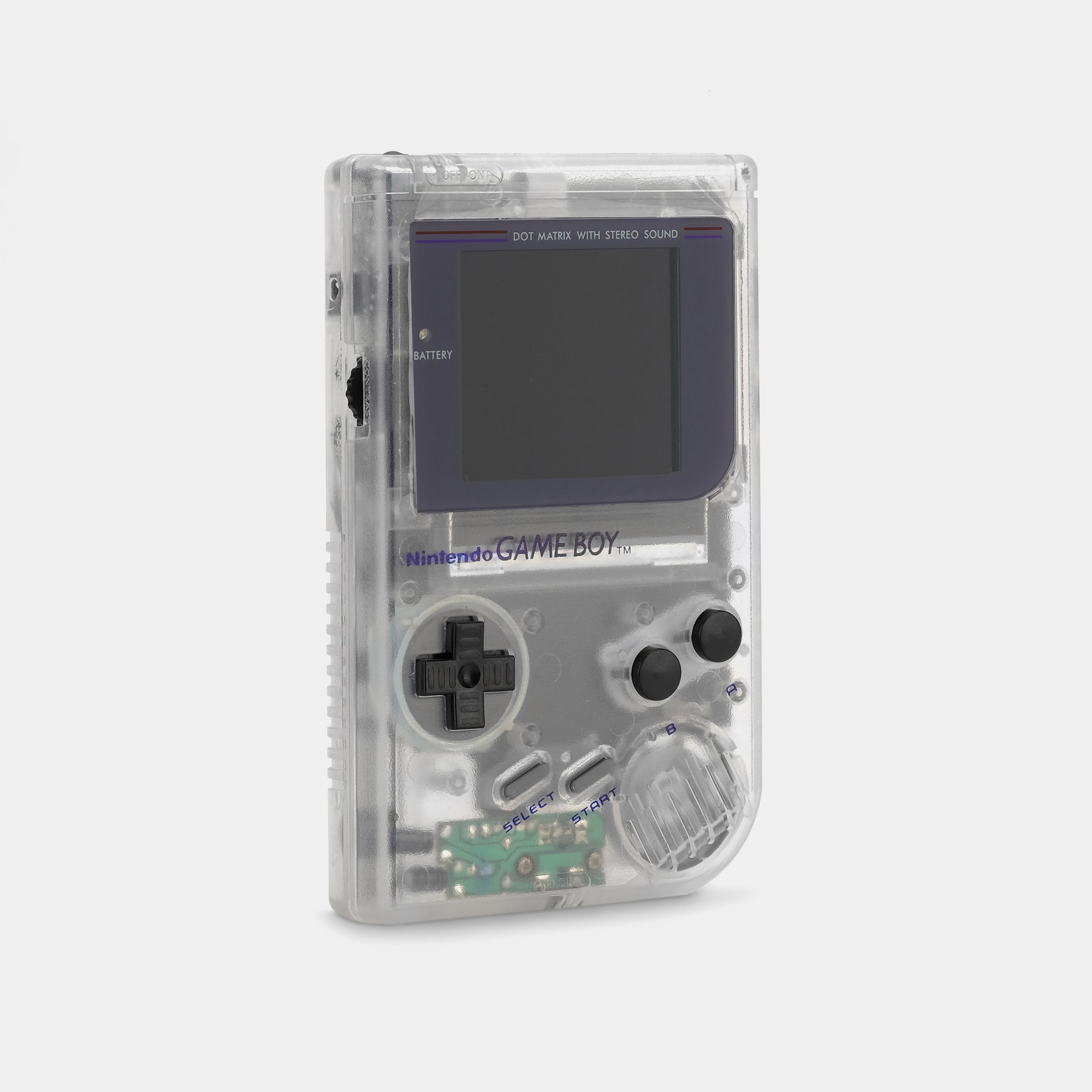 Nintendo Game Boy Clear Game Console With Multicolor Backlight