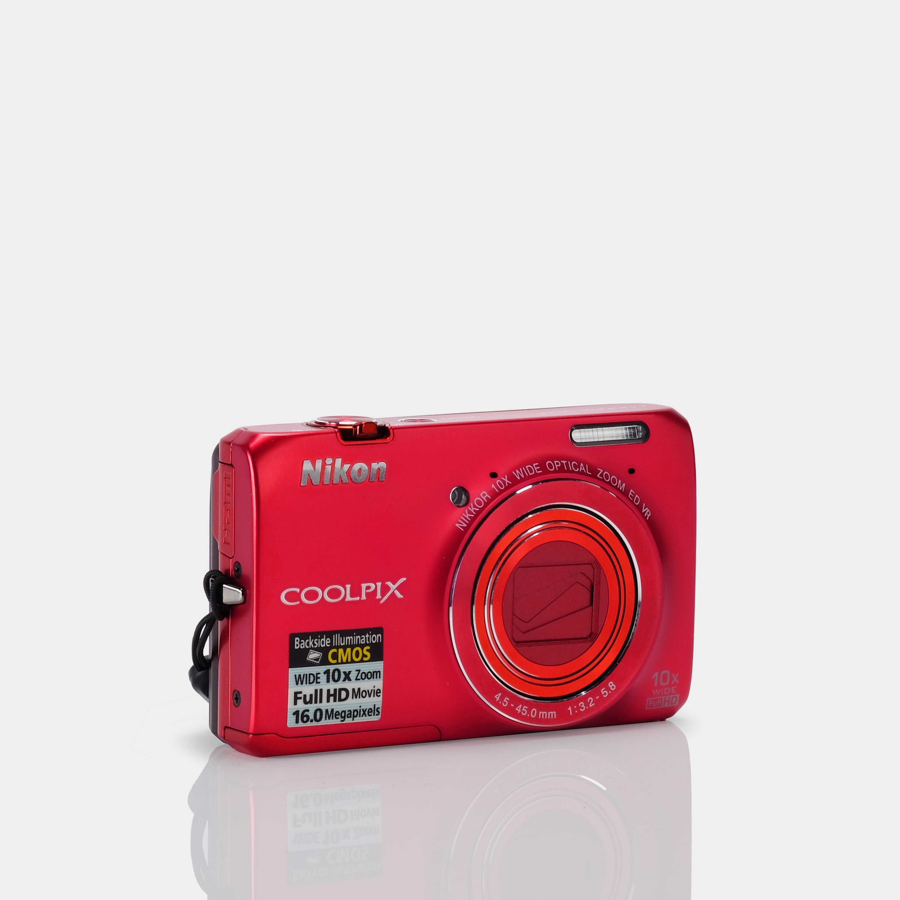 Nikon Coolpix S6300 Red Point and Shoot Digital Camera