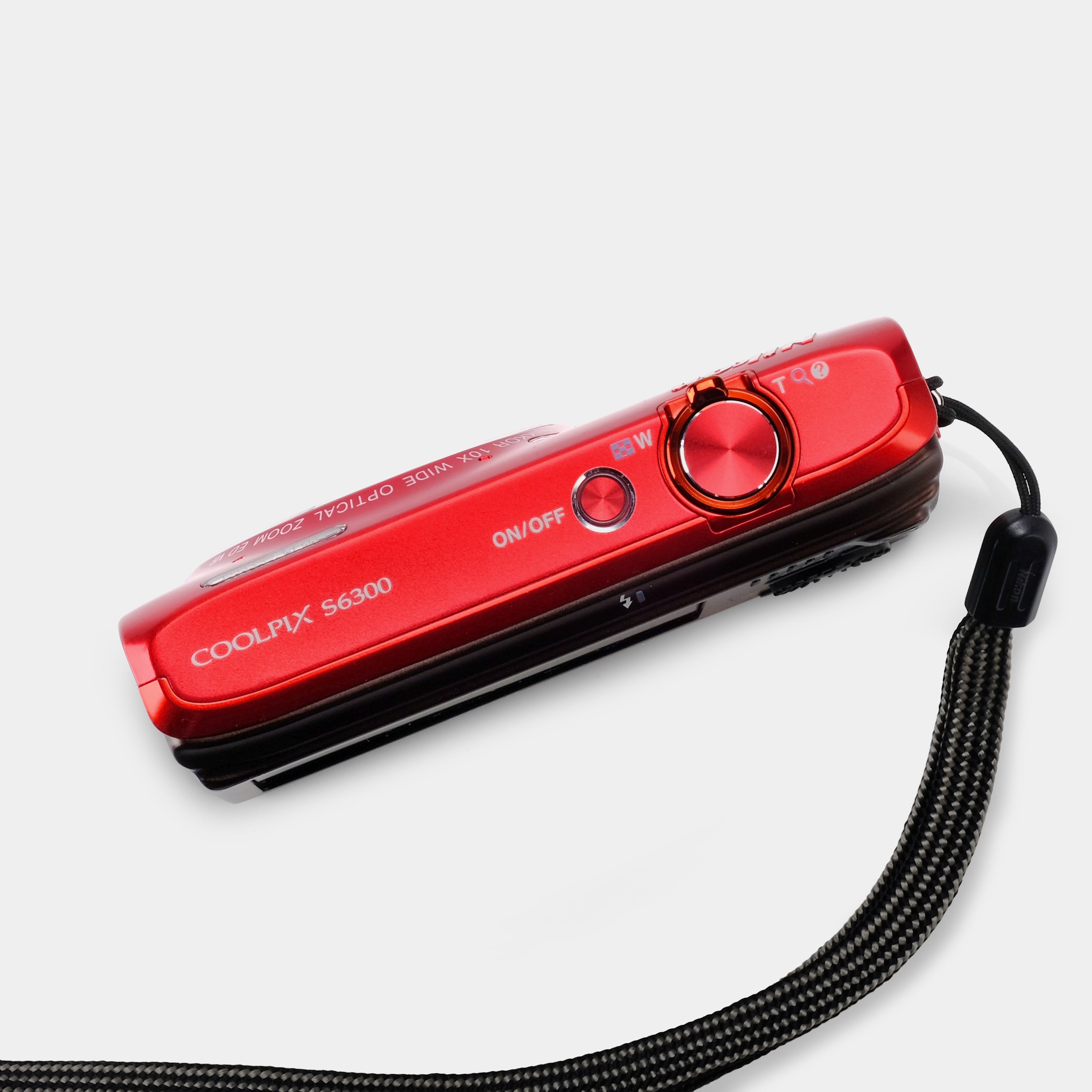 Nikon Coolpix S6300 Red Point and Shoot Digital Camera