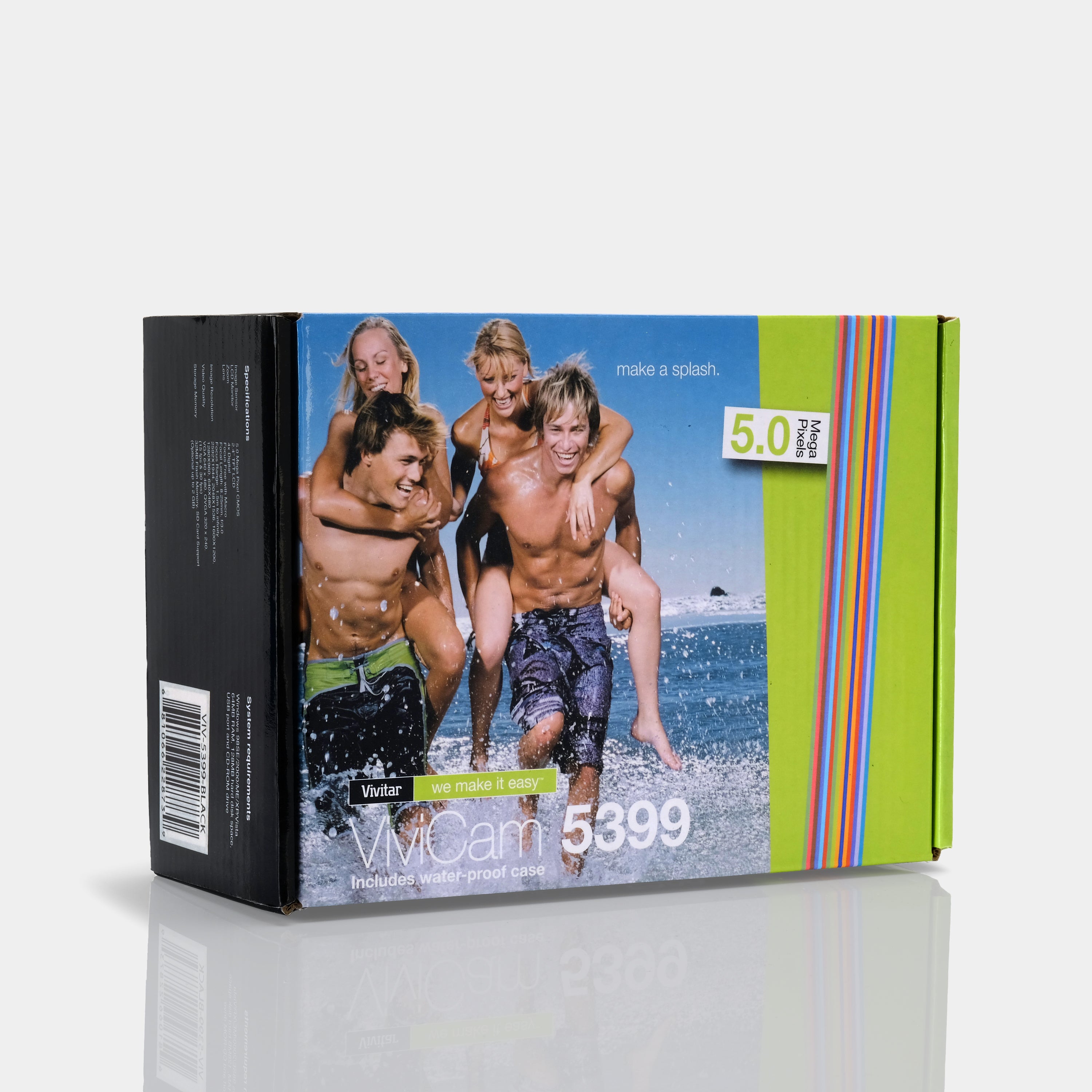 Vivitar ViviCam 5399 Point and Shoot Digital Camera with Waterproof Case