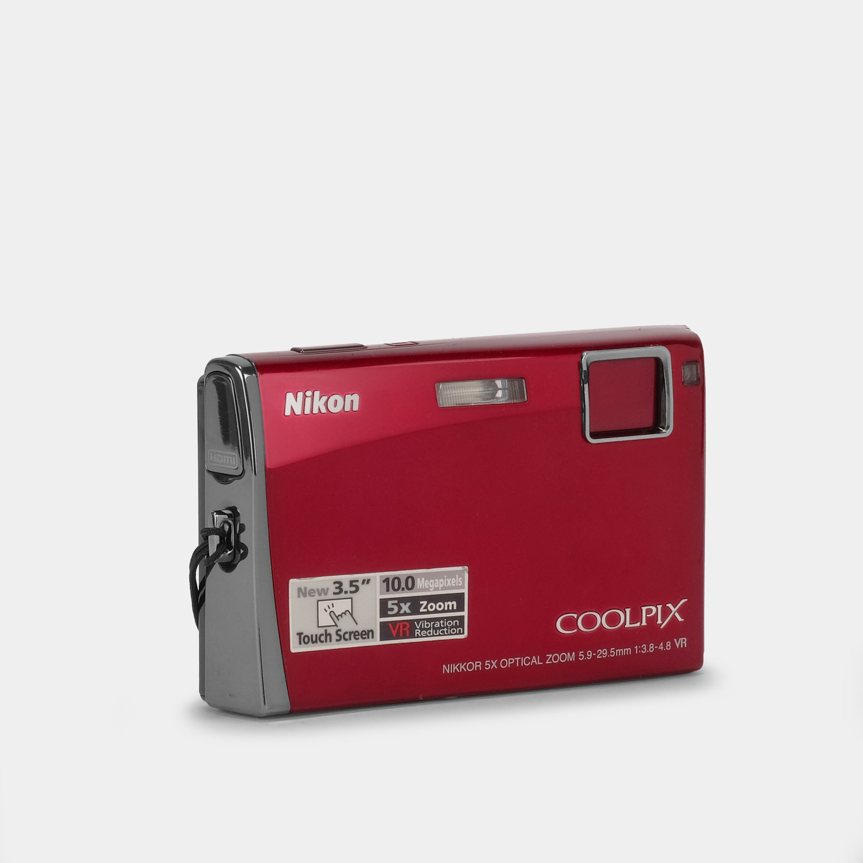 Nikon Coolpix S60 Red Point and Shoot Digital Camera