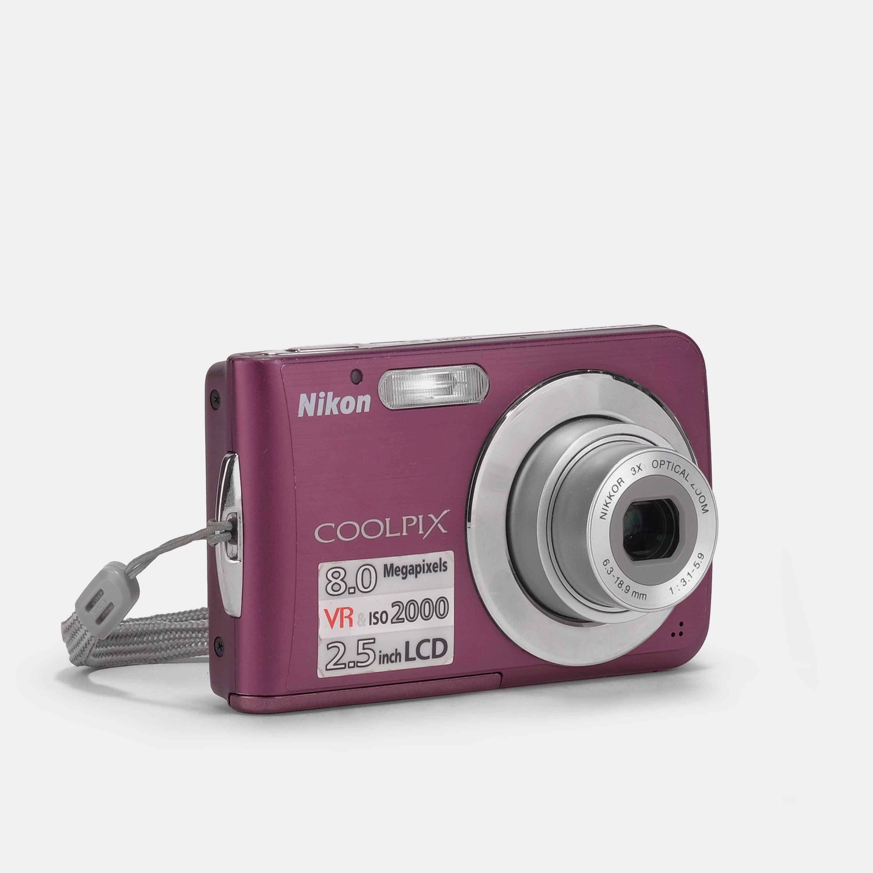 Nikon Coolpix S210 Purple Point and Shoot Digital Camera