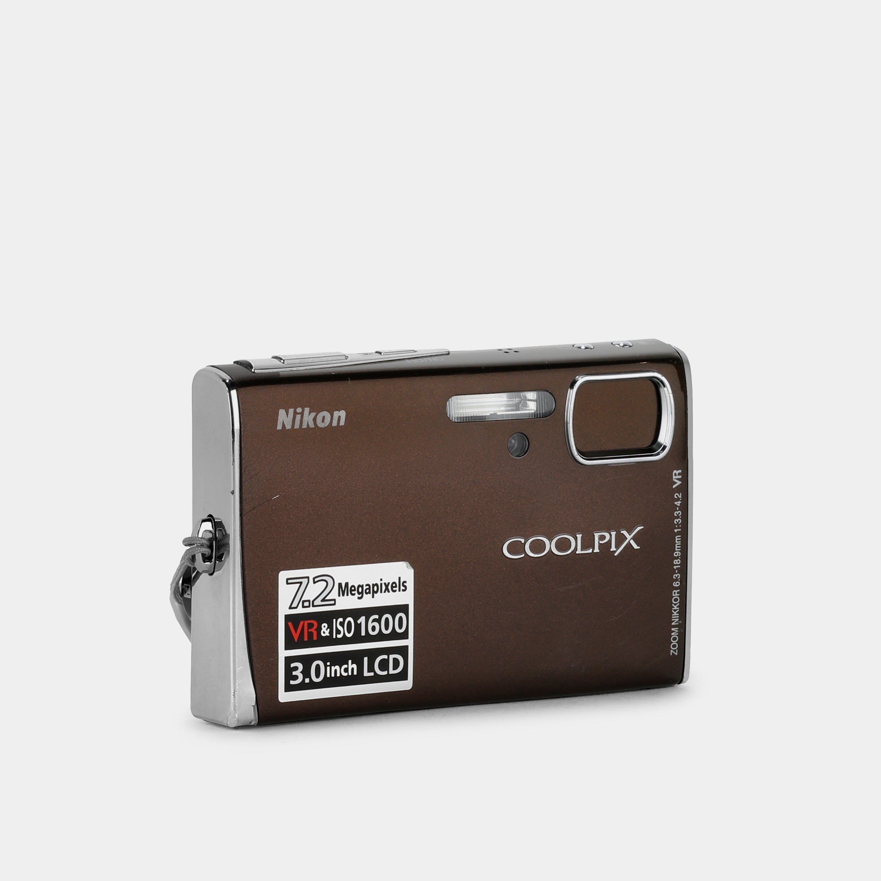 Nikon Coolpix S50 Brown Point and Shoot Digital Camera