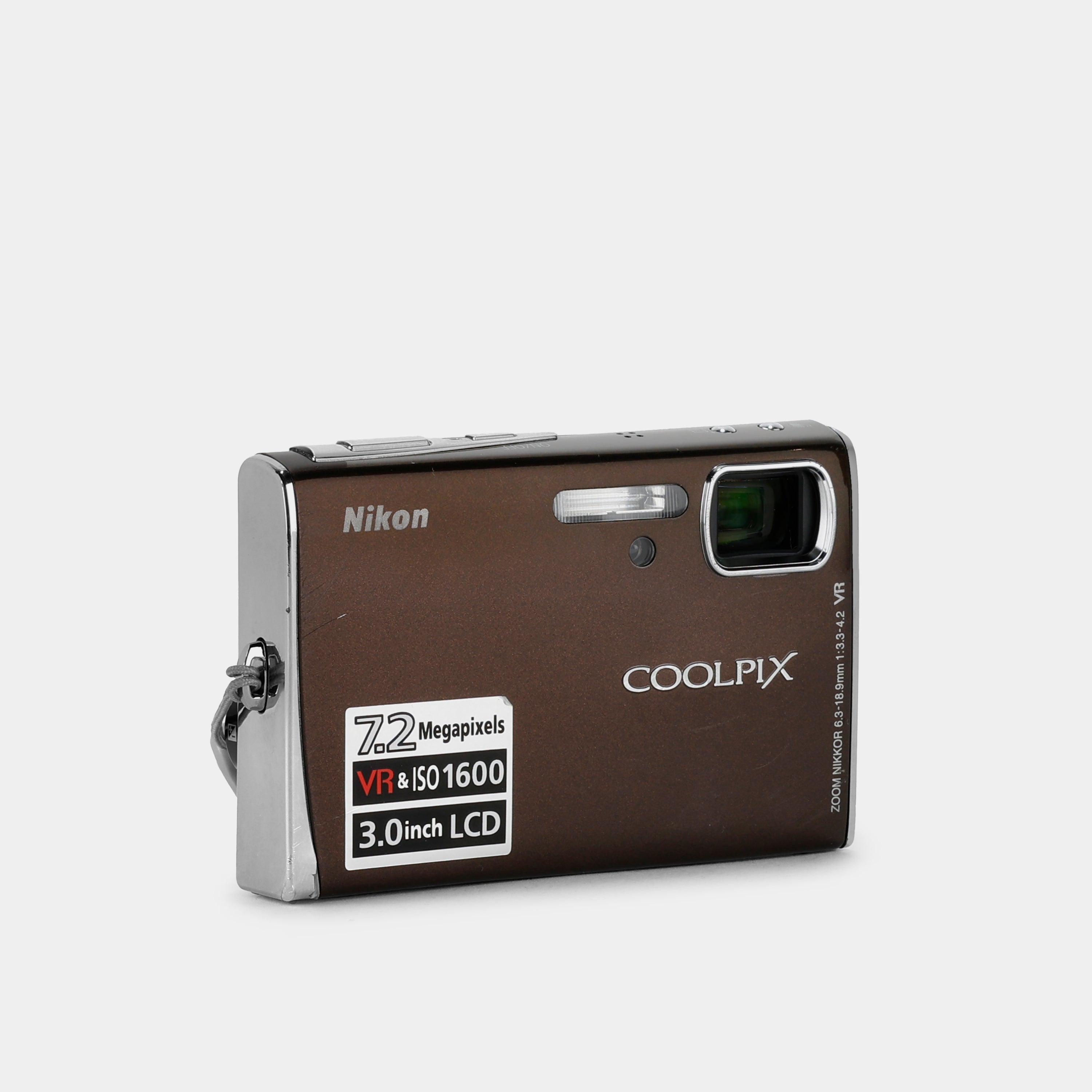 Nikon Coolpix S50 Brown Point and Shoot Digital Camera