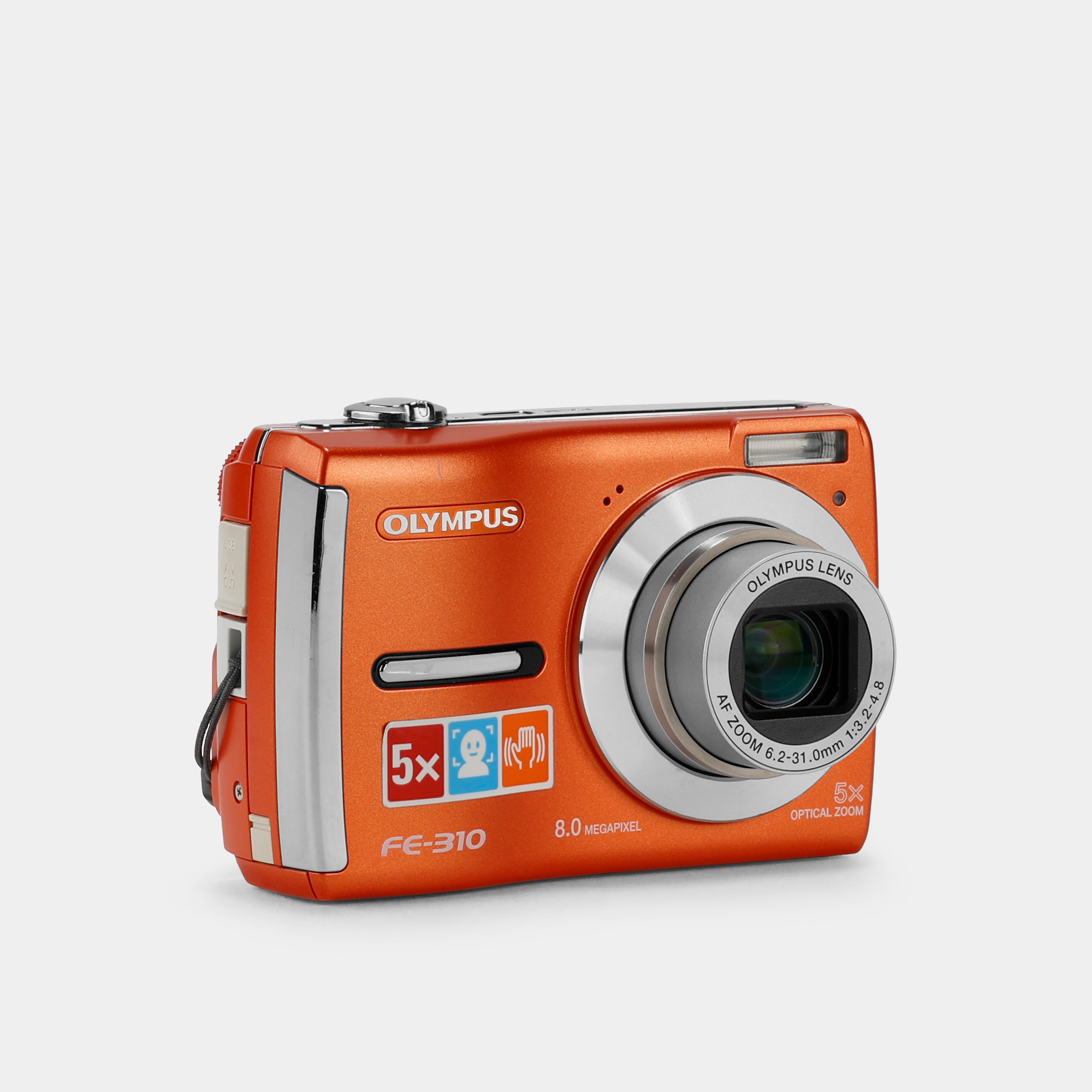Olympus FE-310 Orange Point and Shoot Digital Camera – Retrospekt