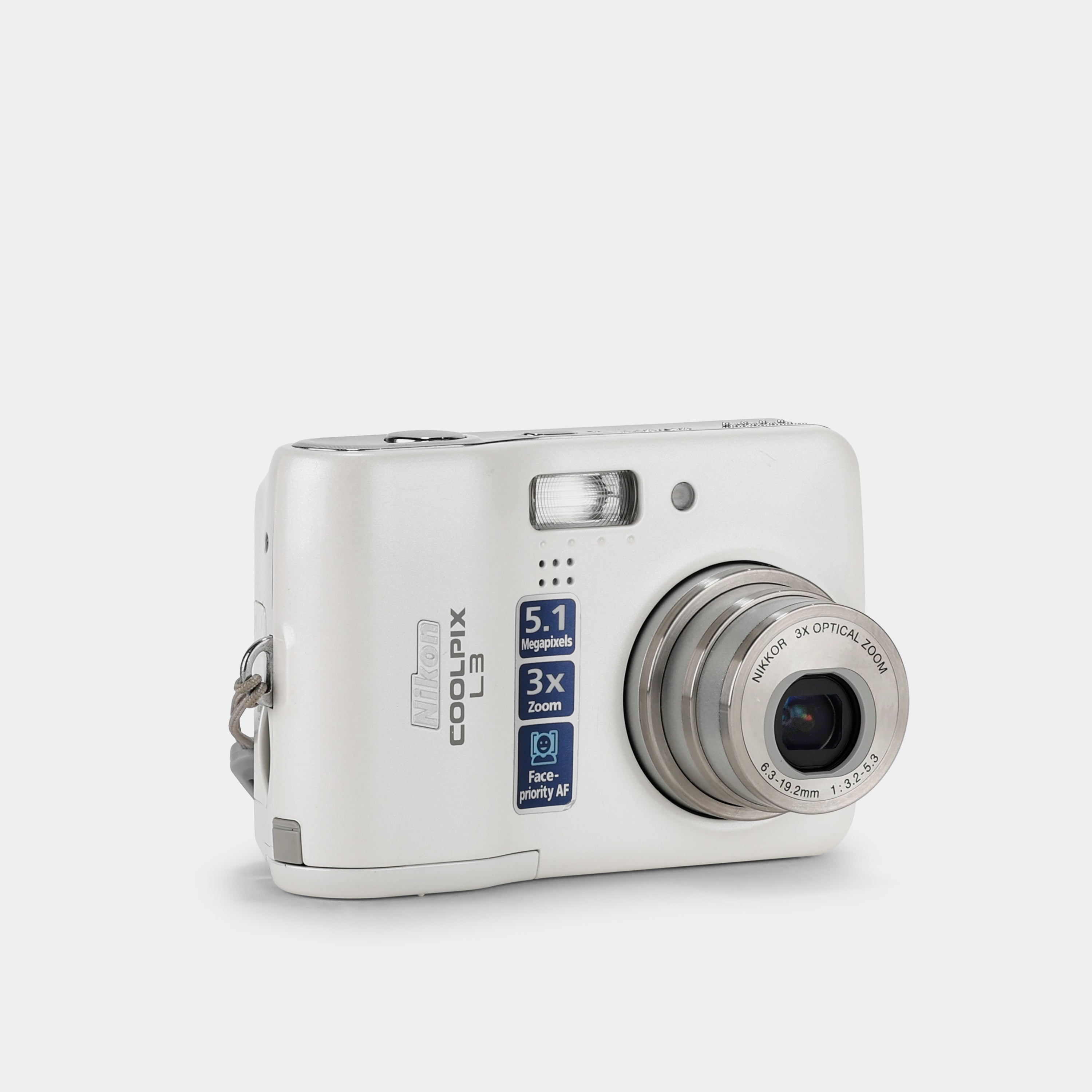 Nikon Coolpix L3 White Point and Shoot Digital Camera