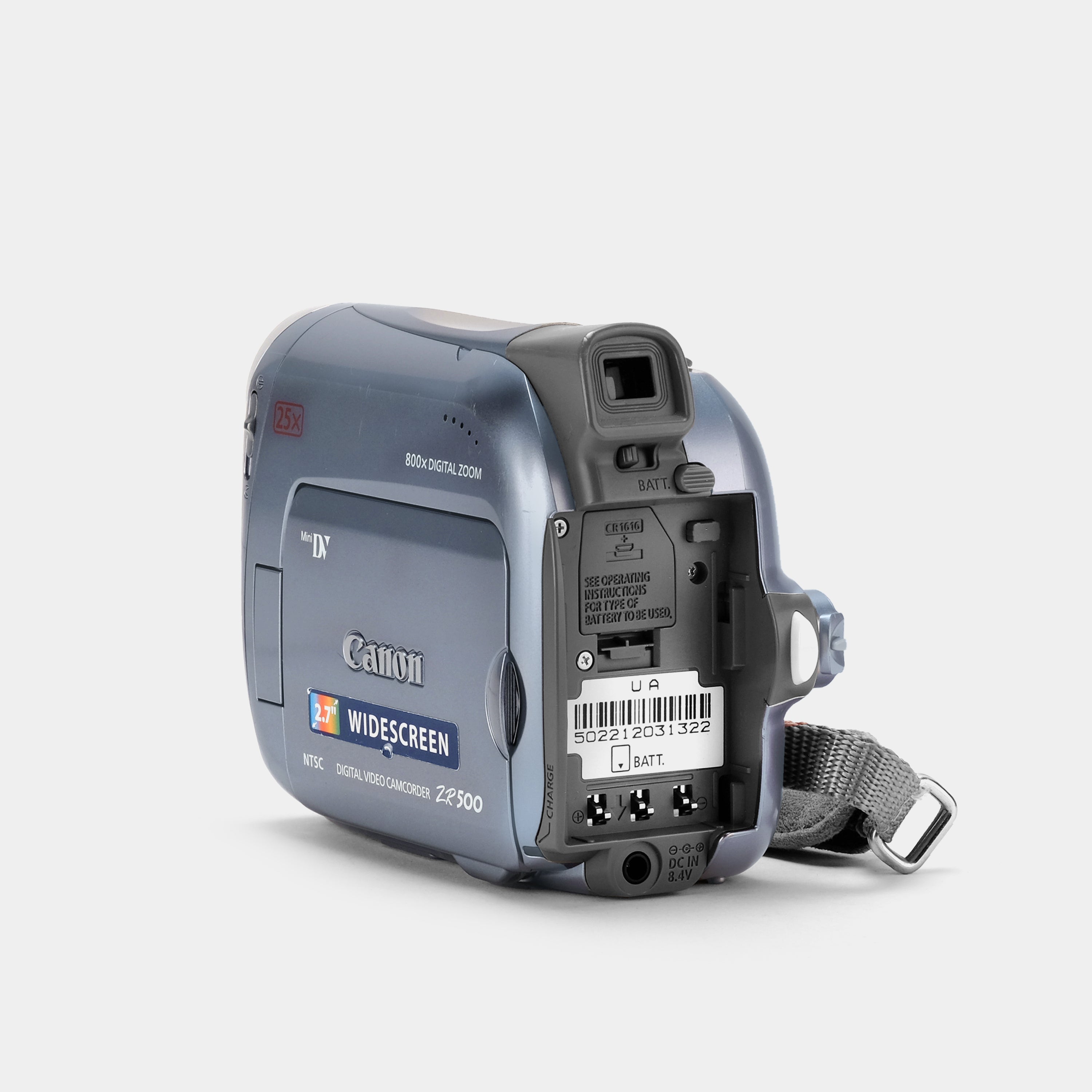 Canon ZR500 Blue Digital Video Camcorder