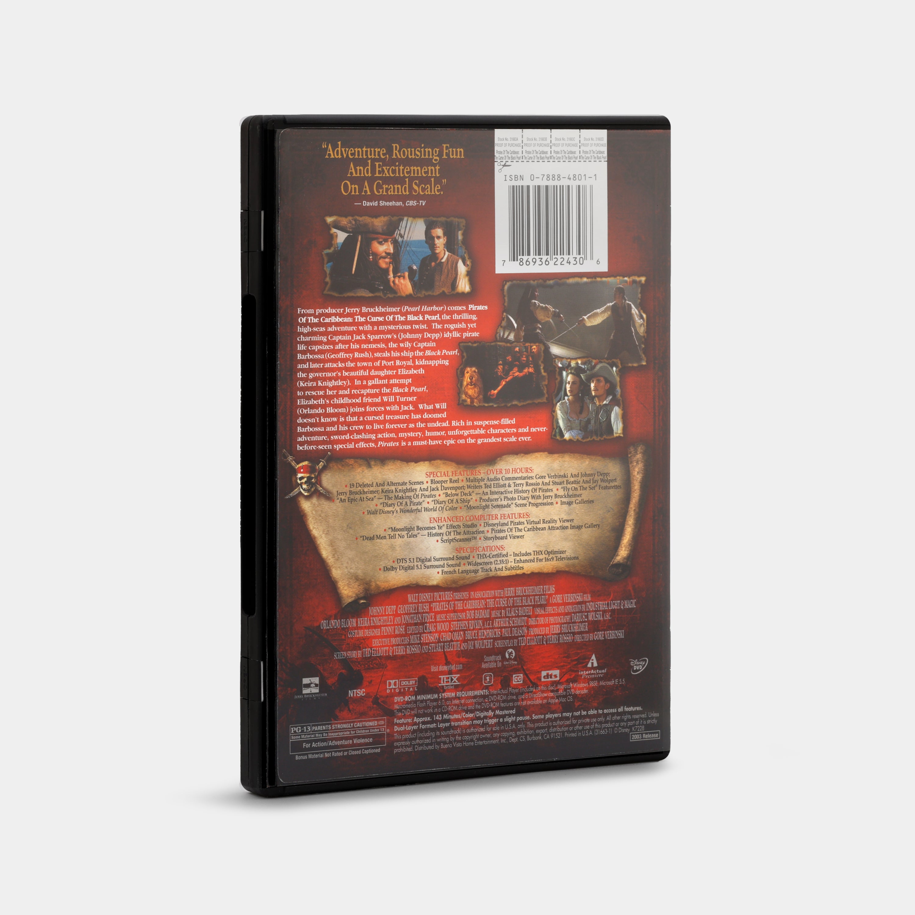 Pirates of the Caribbean: The Curse of the Black Pearl (Collector's Edition) 2-Disc DVD