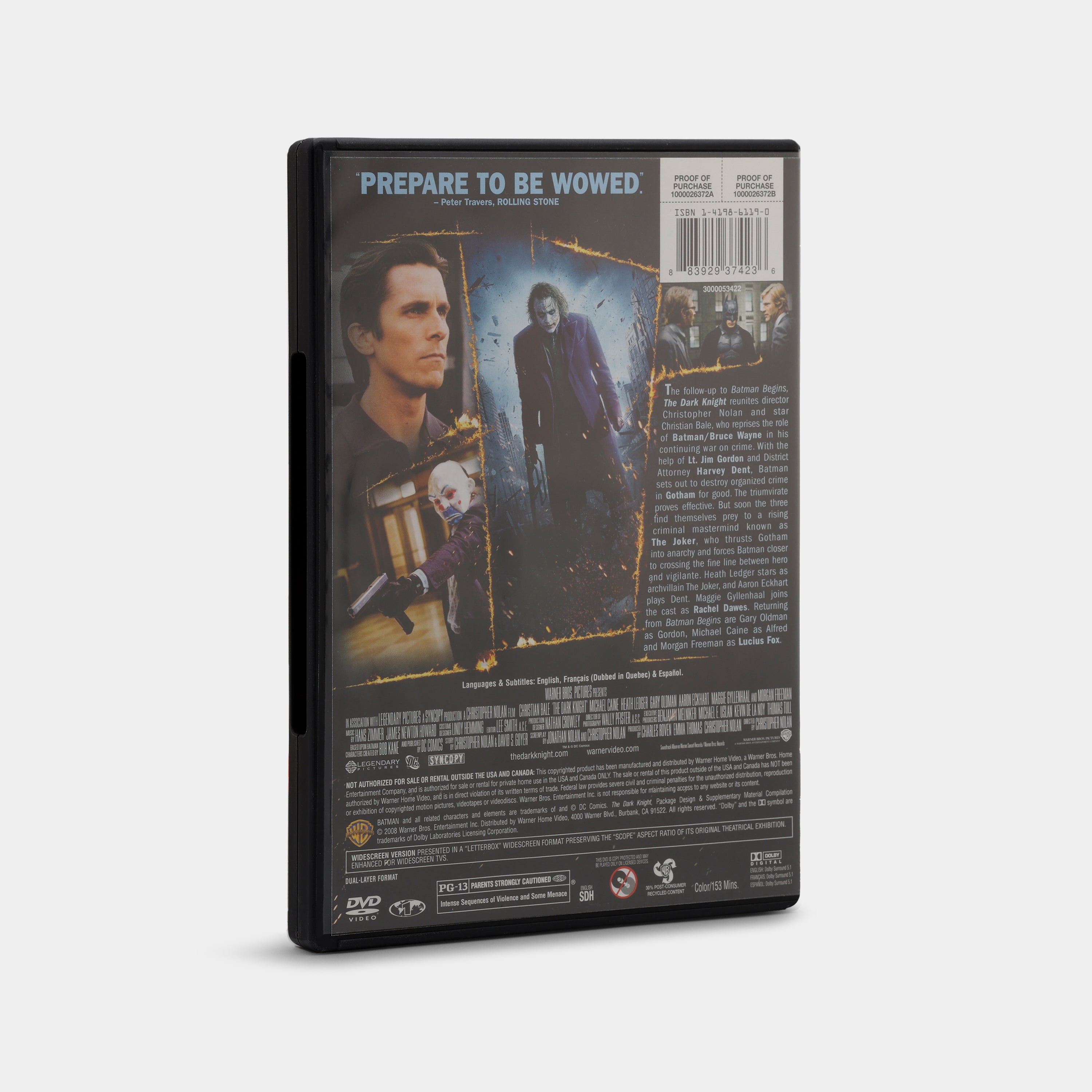 The Dark Knight (Widescreen Edition) DVD