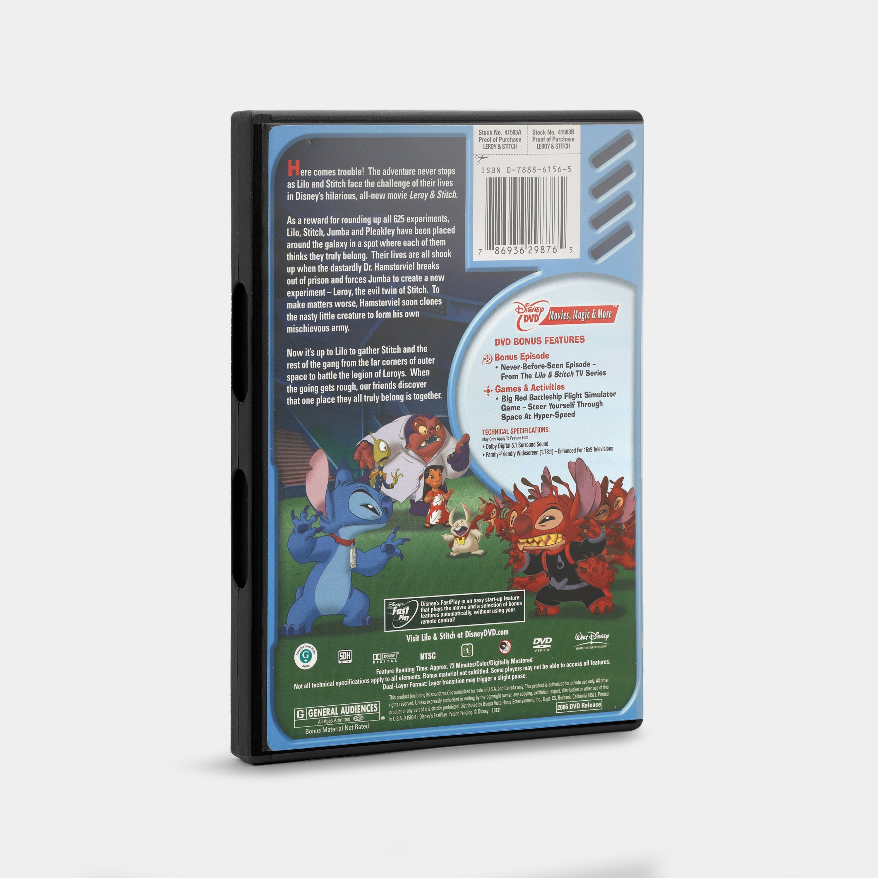 Leroy & Stitch DVD