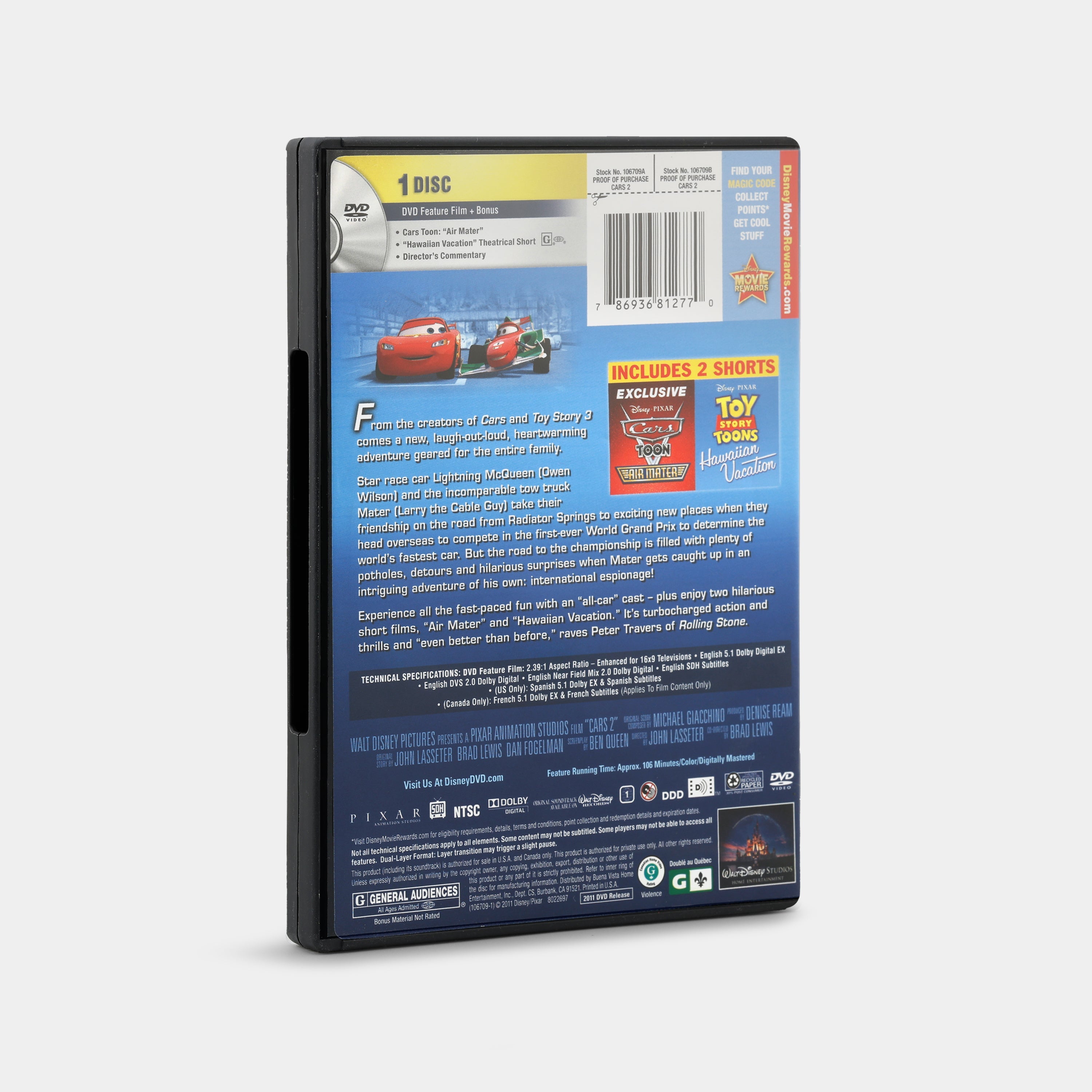 Cars 2 DVD
