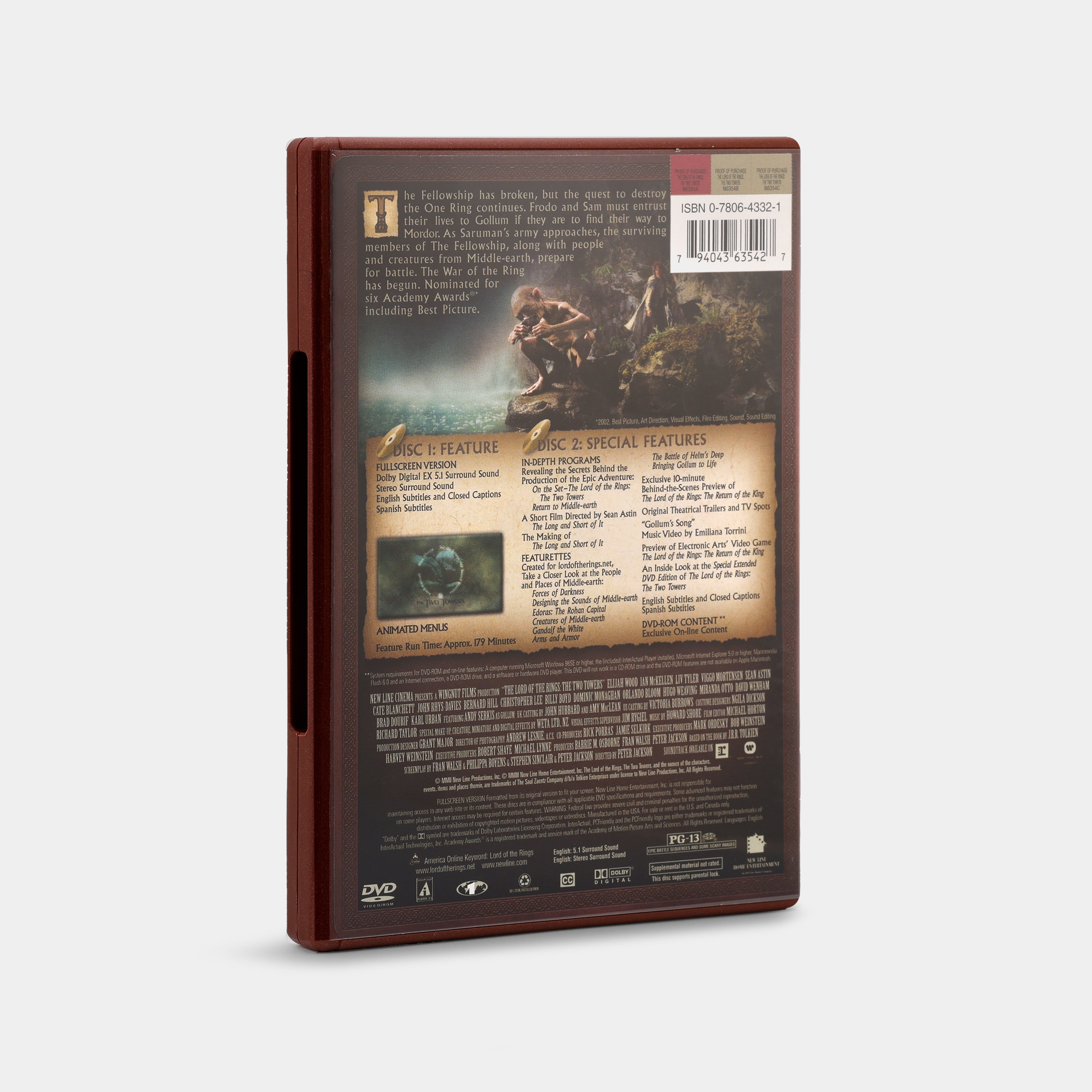 The Lord of the Rings: The Two Towers (Full Screen) 2-Disc DVD