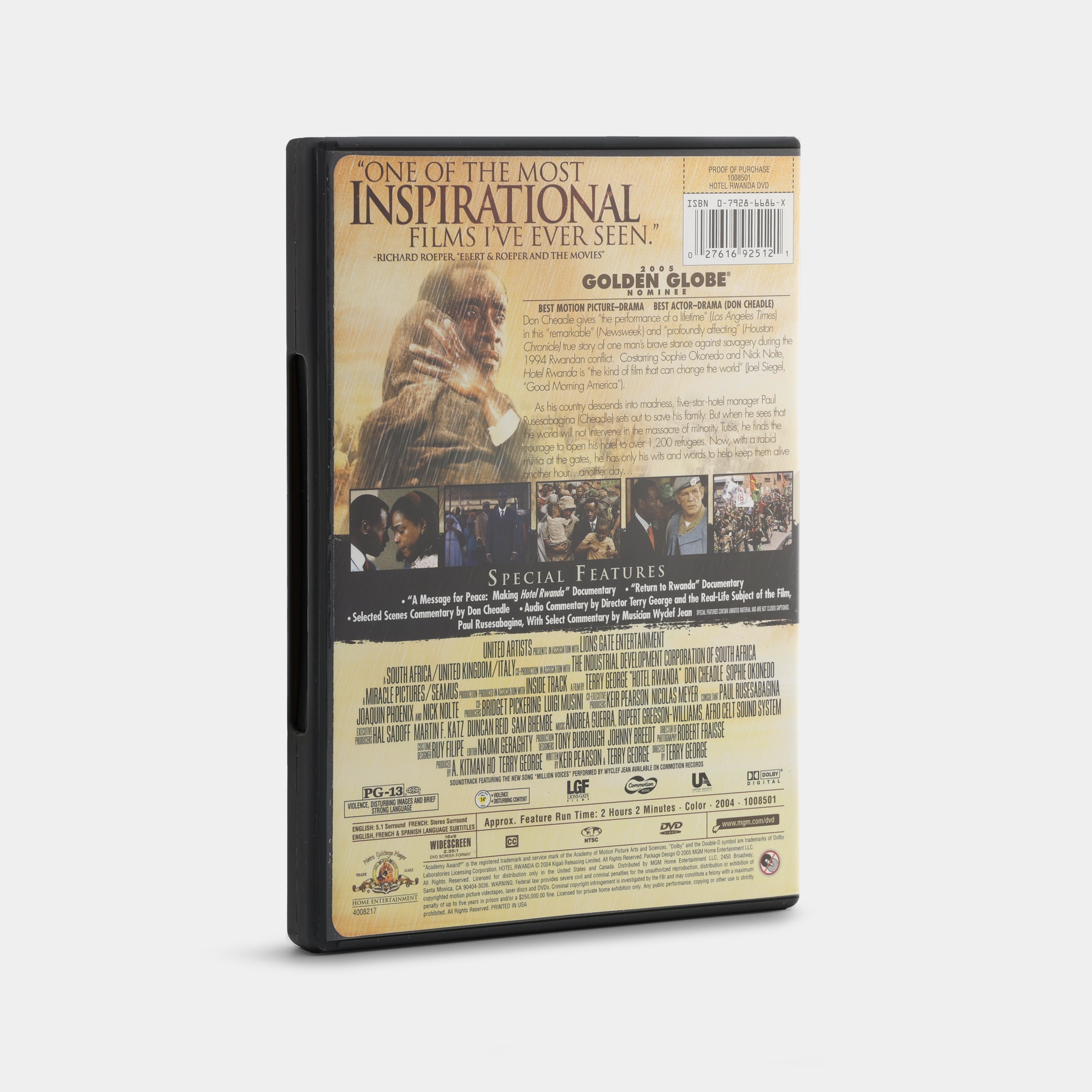 Hotel Rwanda DVD