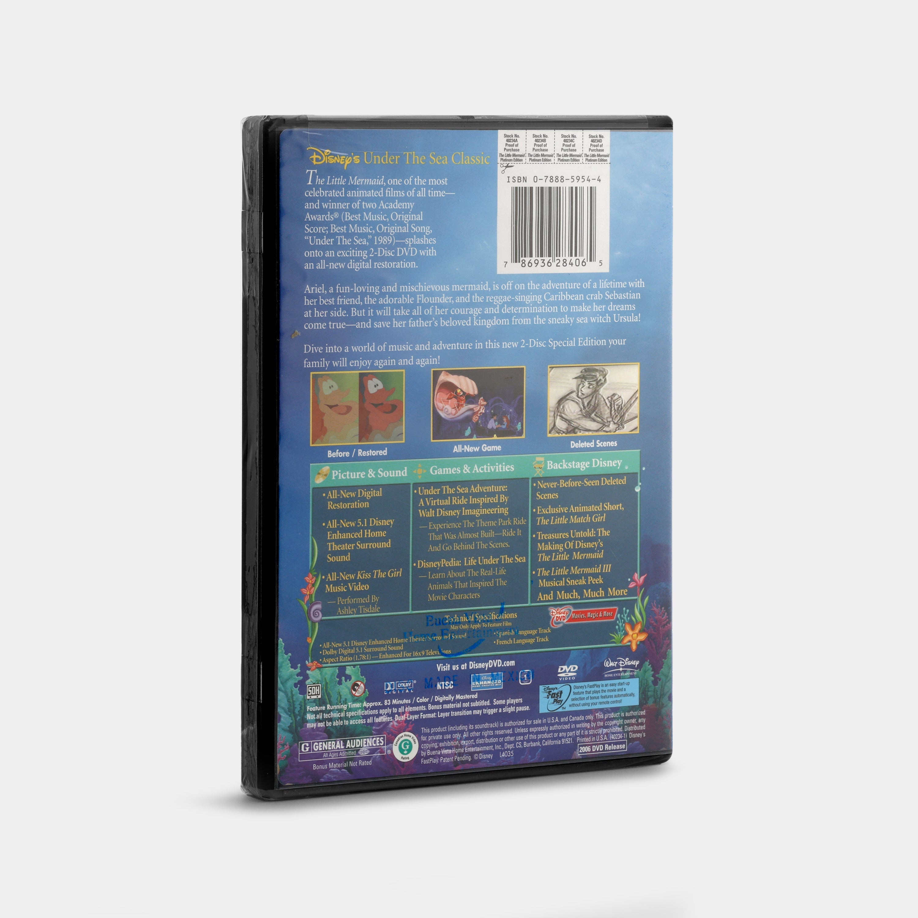 The Little Mermaid (Special Platinum Edition, Sealed) 2-Disc DVD