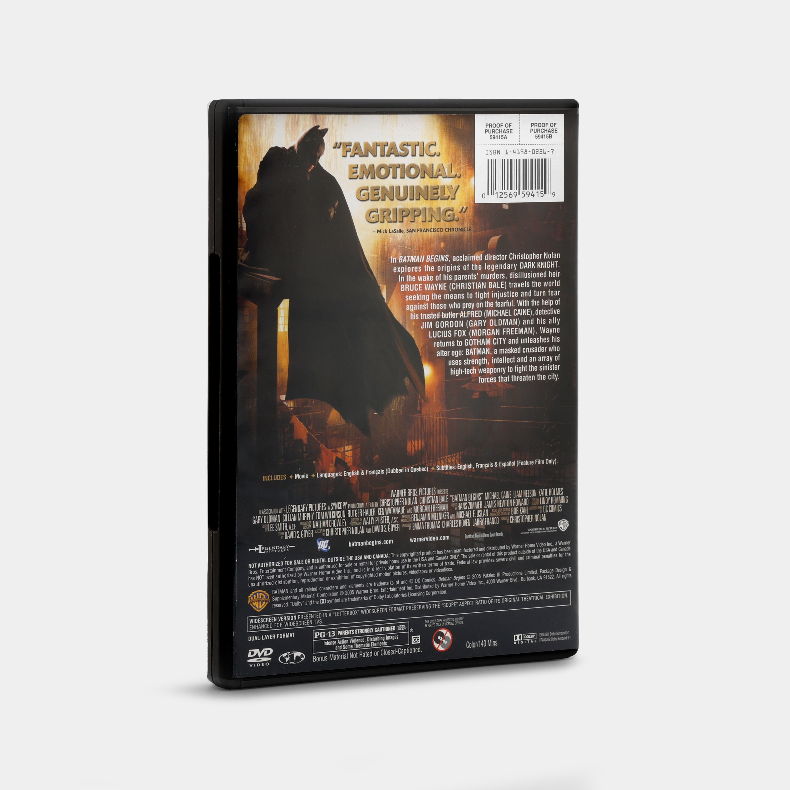 Batman Begins (Widescreen Edition) DVD