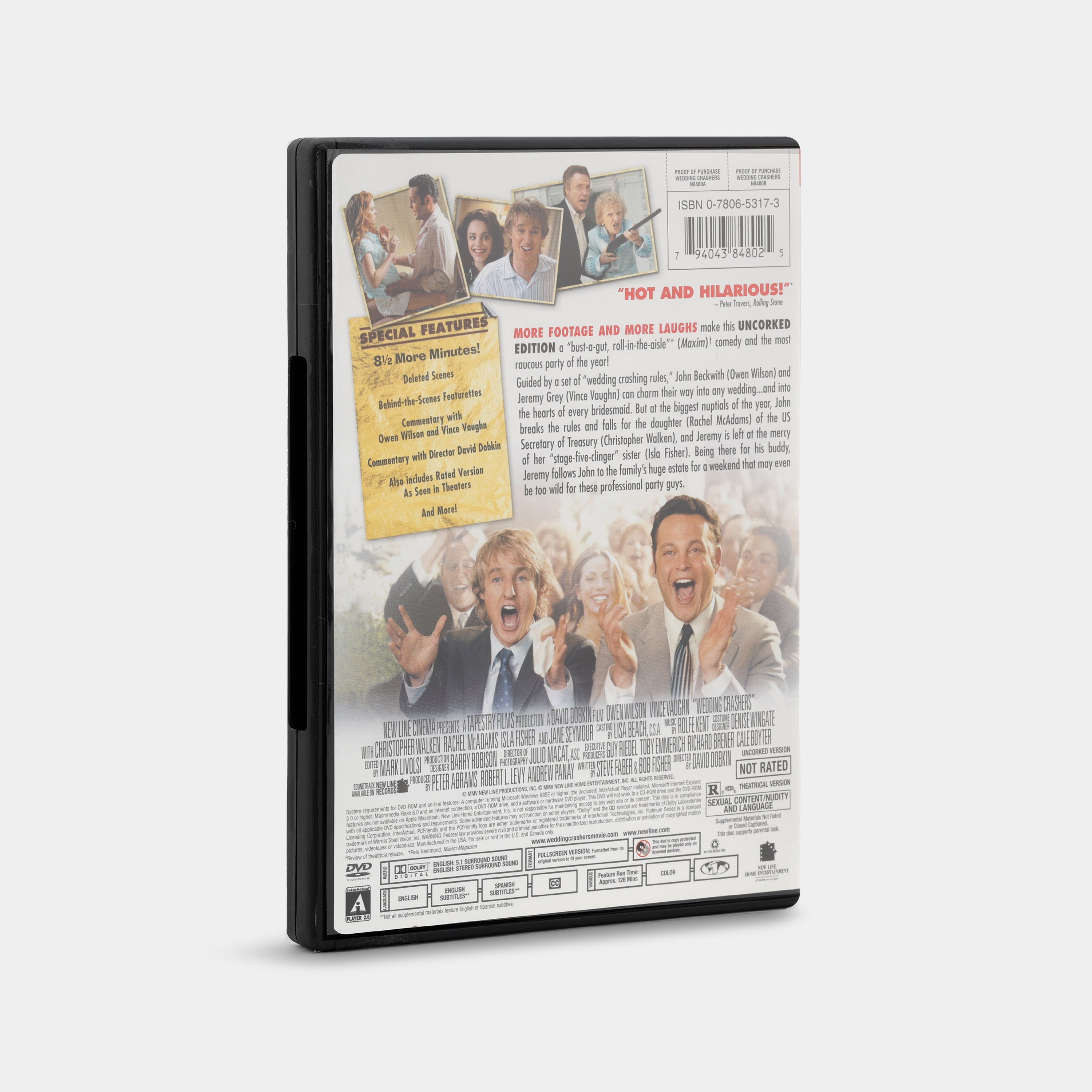 Wedding Crashers (Uncorked Edition, Full Screen) DVD