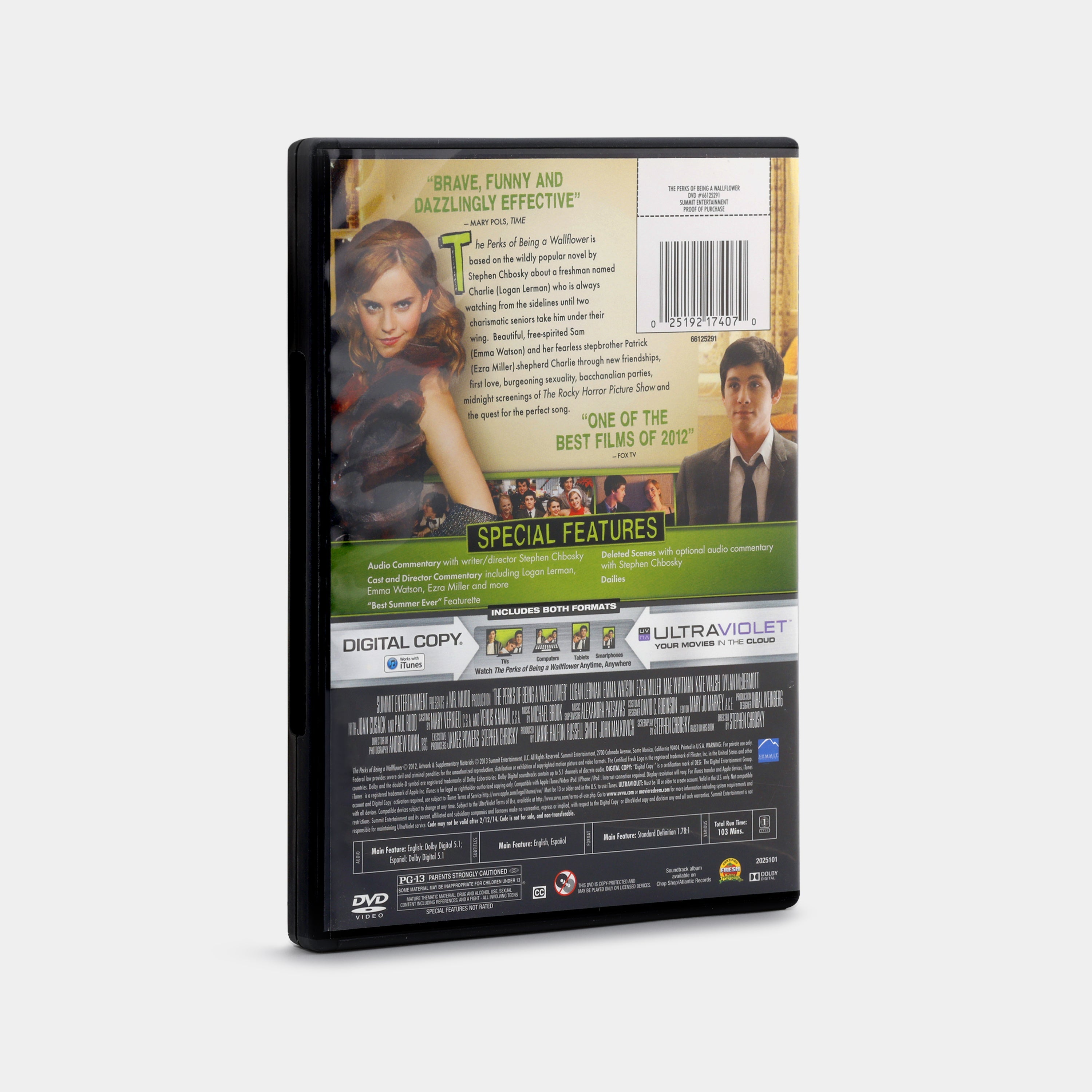 The Perks of Being a Wallflower DVD + Digital Ultraviolet