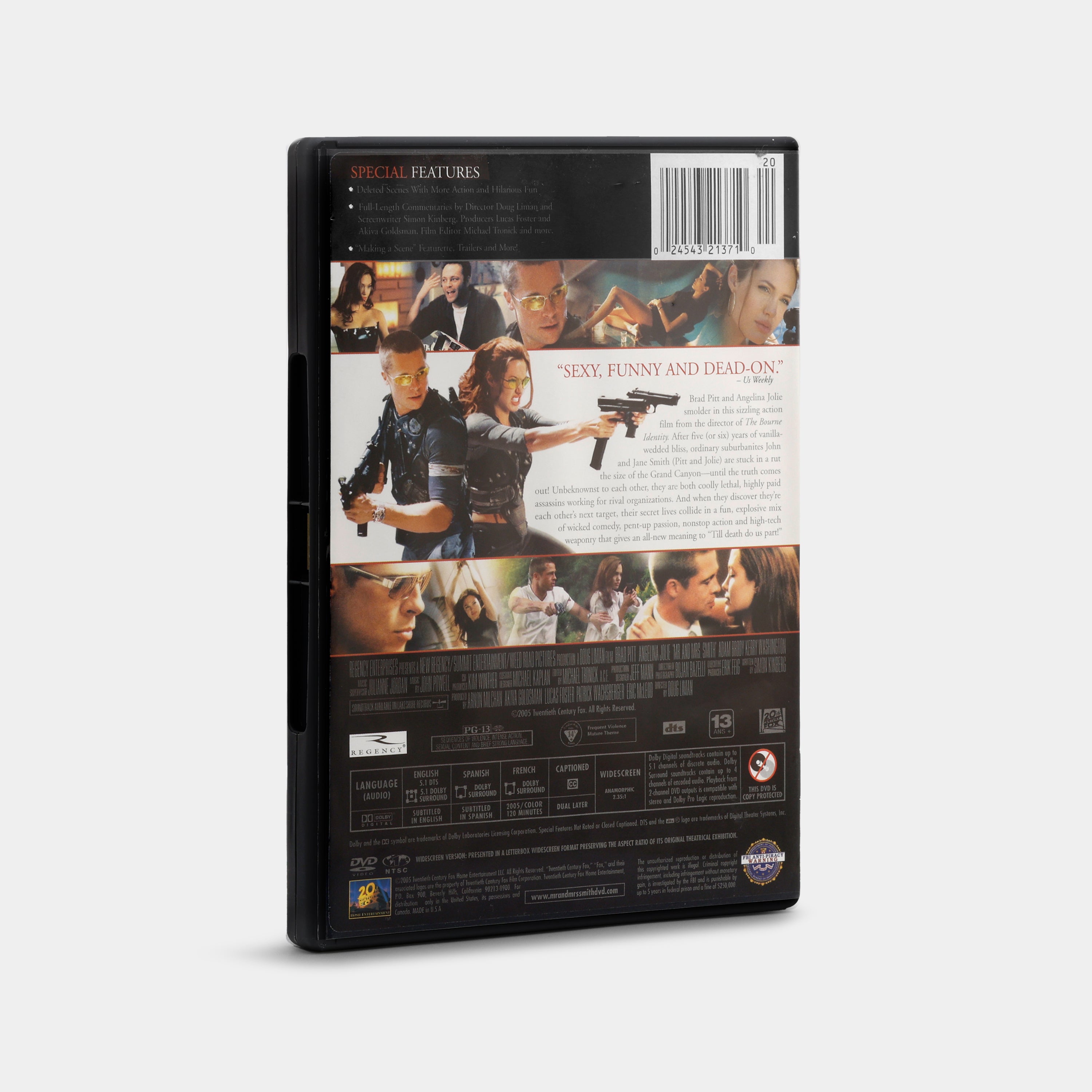 Mr. & Mrs. Smith (Widescreen) DVD