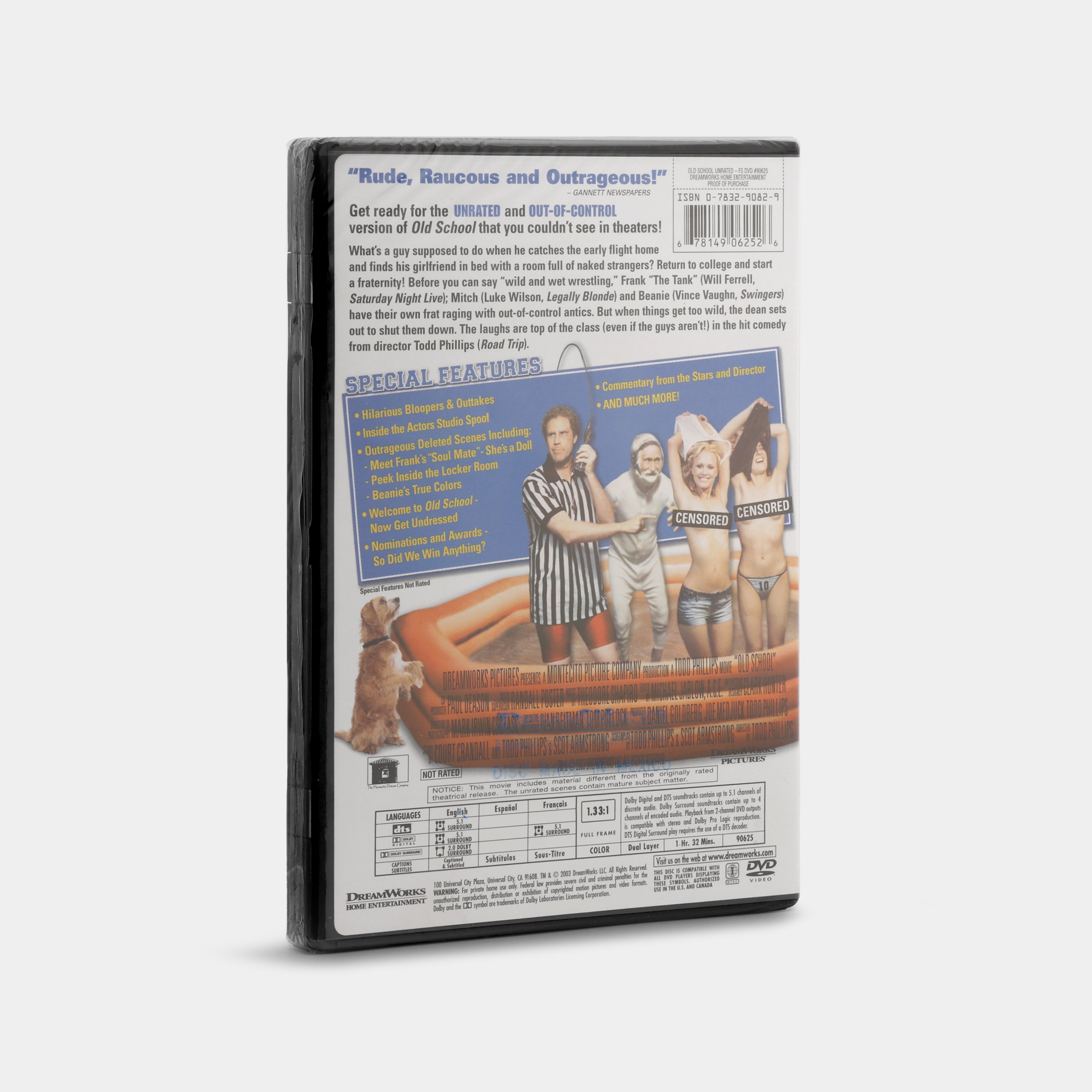 Old School (Unrated Edition, Full Screen, Sealed) DVD