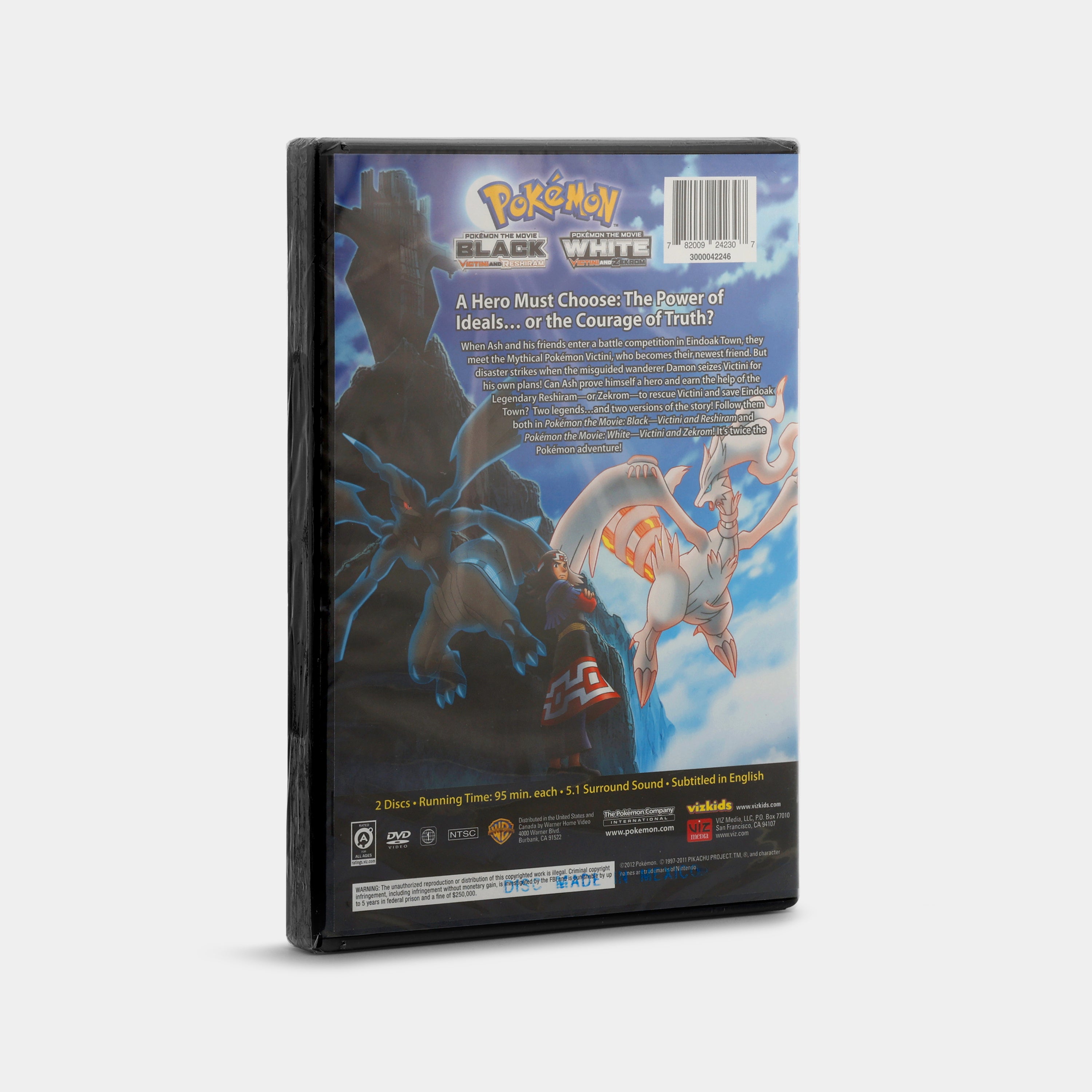 Pokémon the Movie: Black — Victini and Reshiram / White — Victini and Zekrom 2-Disc Double Feature DVD