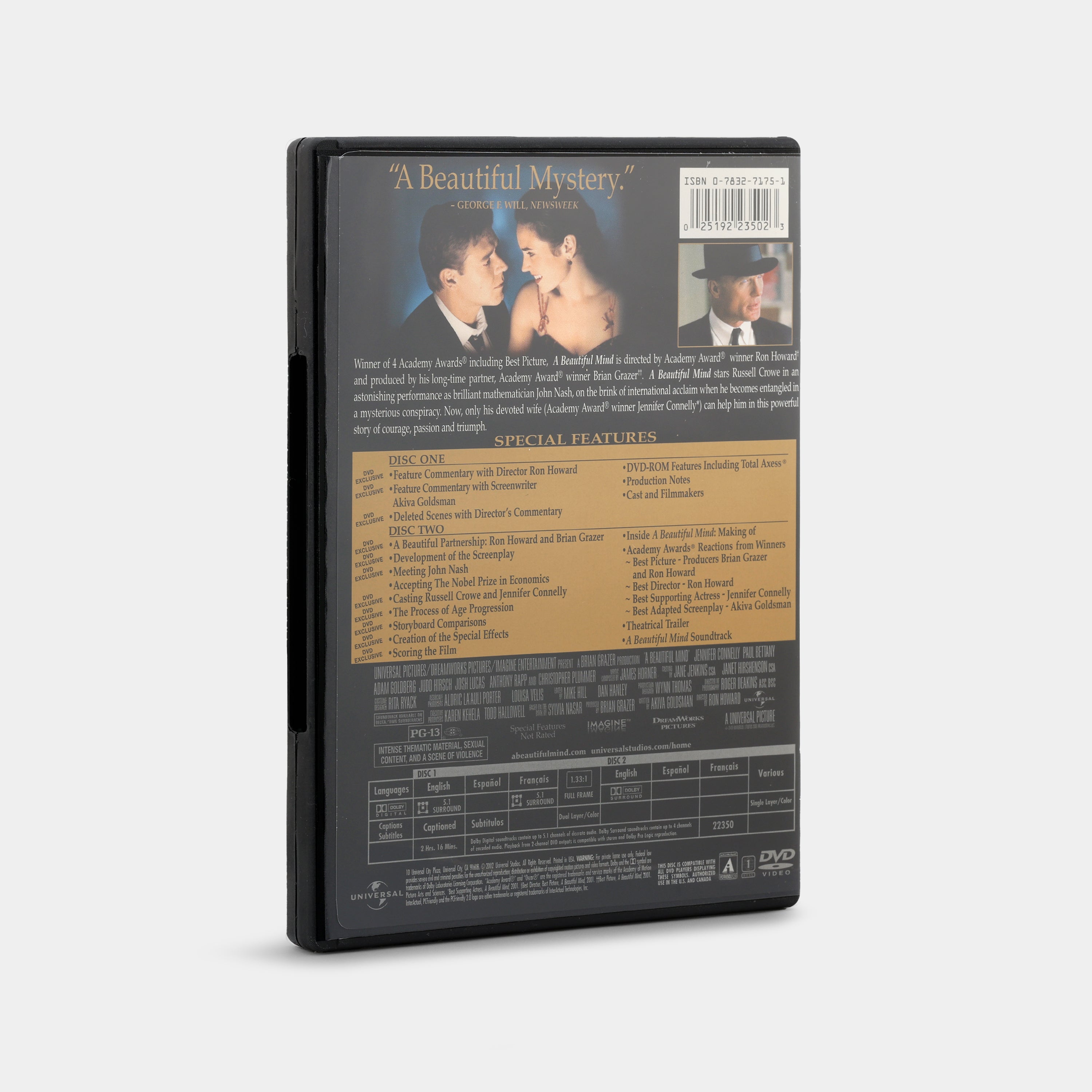 A Beautiful Mind (Awards Edition, Full Screen) 2-Disc DVD