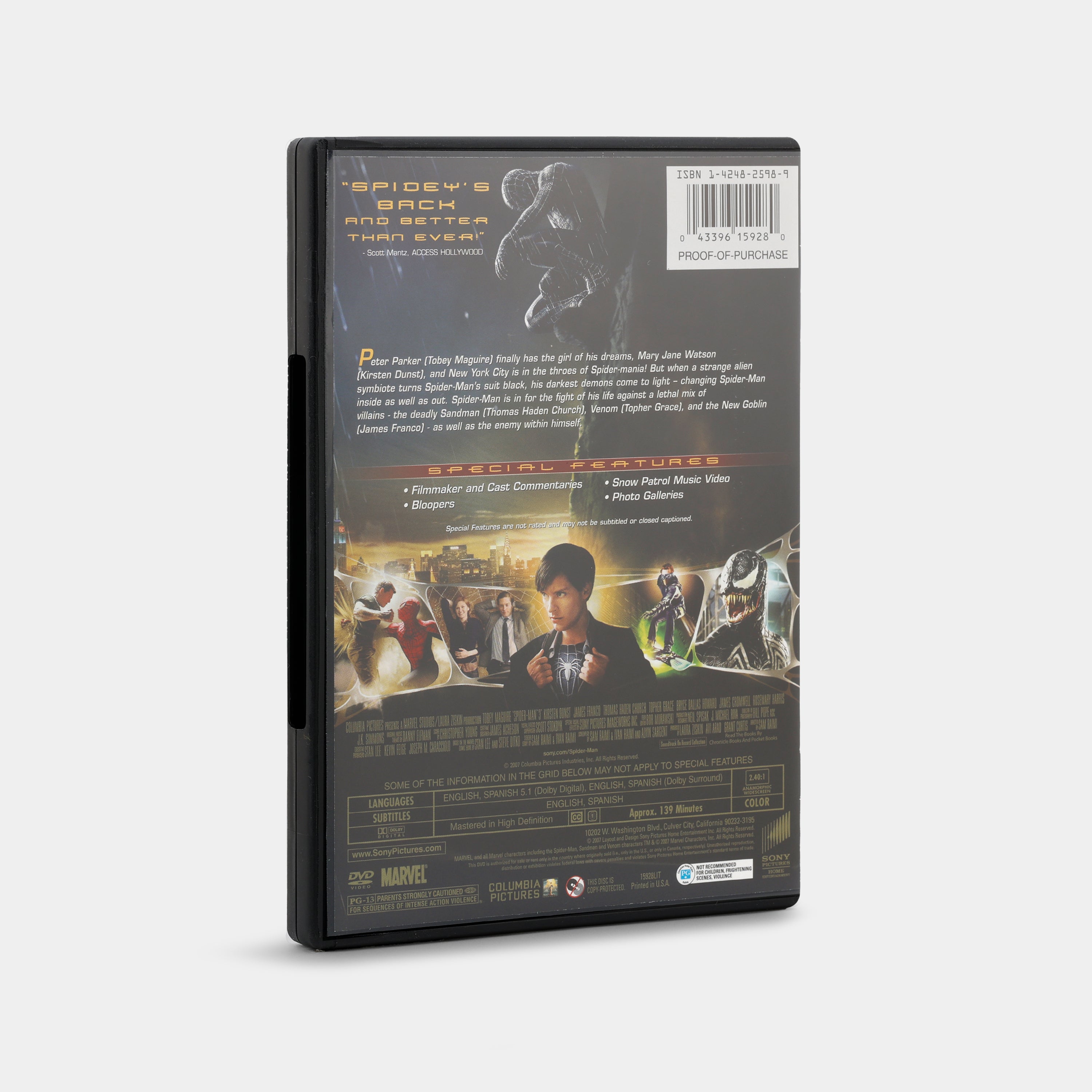 Spider-Man 3 (Widescreen Edition) DVD