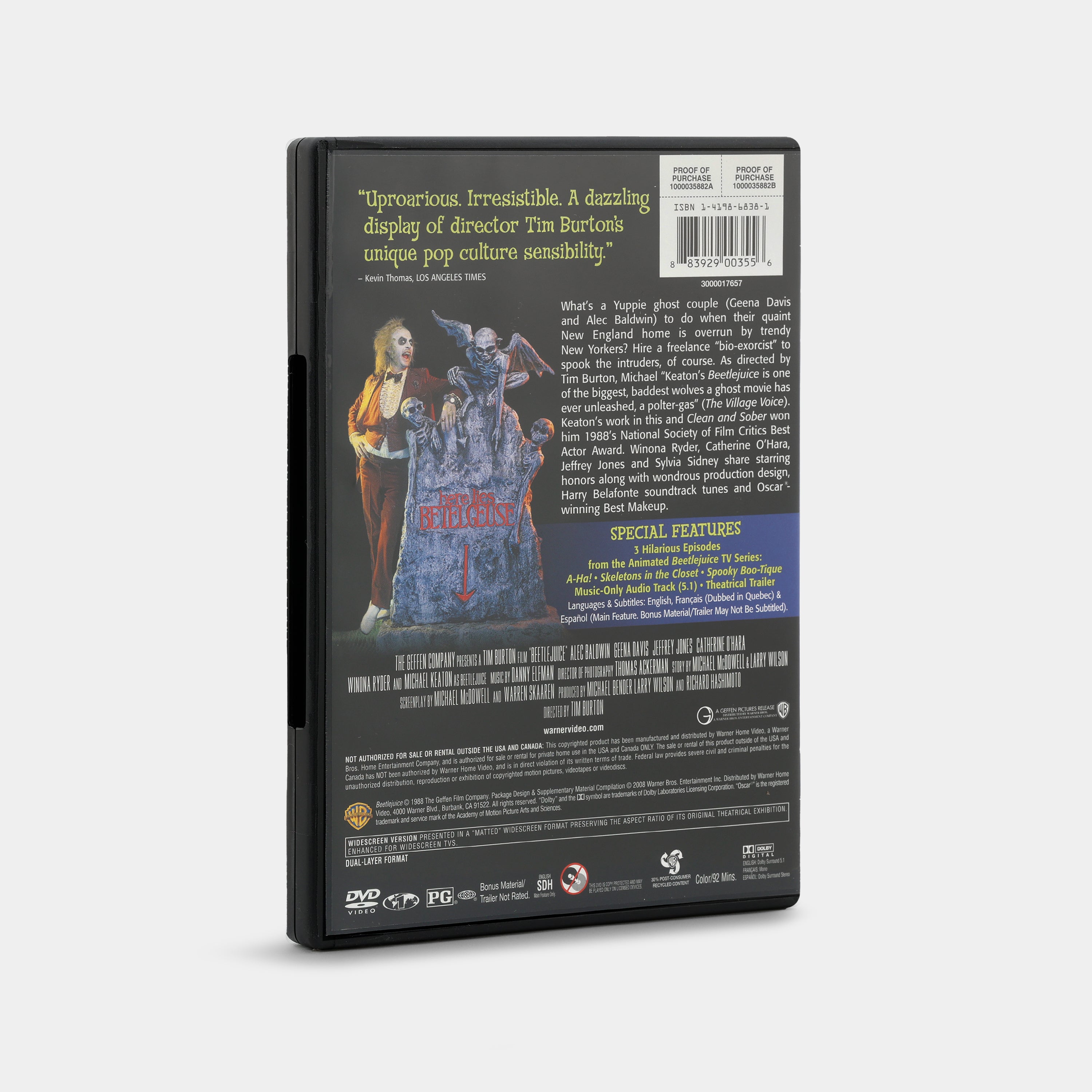 Beetlejuice (20th Anniversary Deluxe Edition) DVD