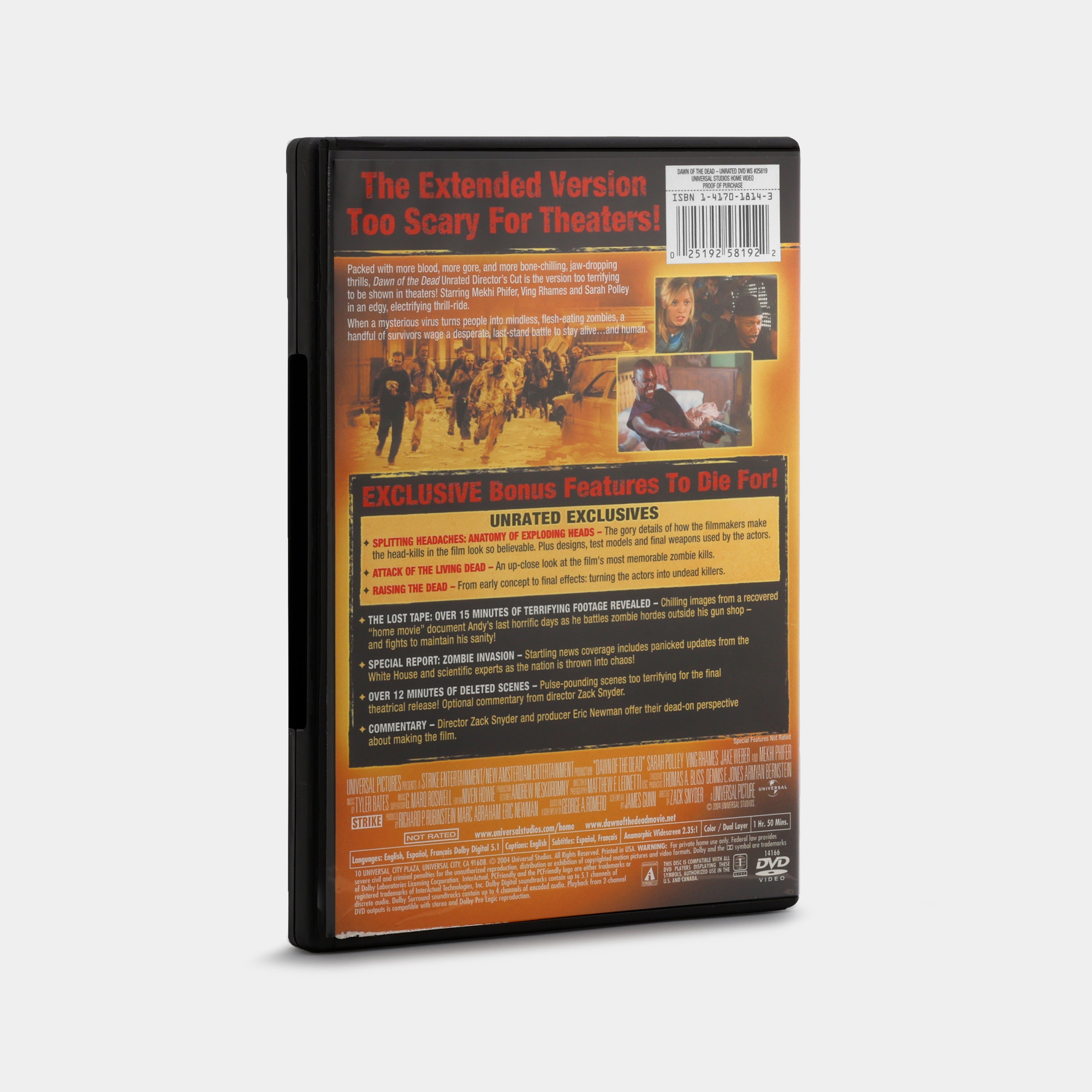 Dawn of the Dead (Unrated Director's Cut) (Widescreen) DVD